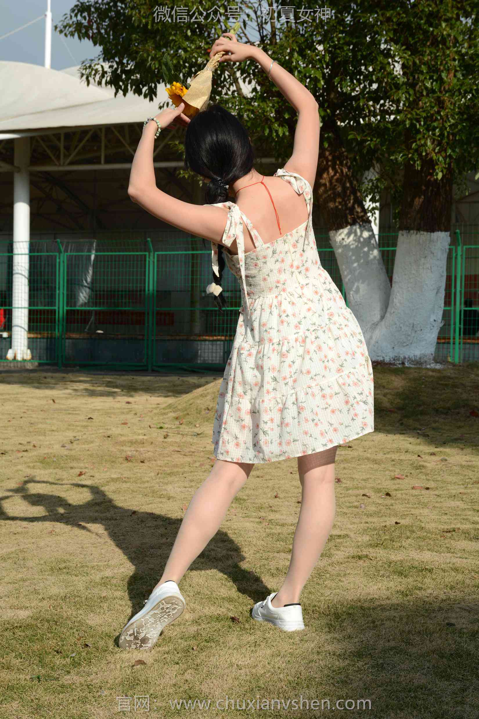 图片[20]-初夏女神 NO.159 双双 迎春碎花裙[140P] – 速更版-美库