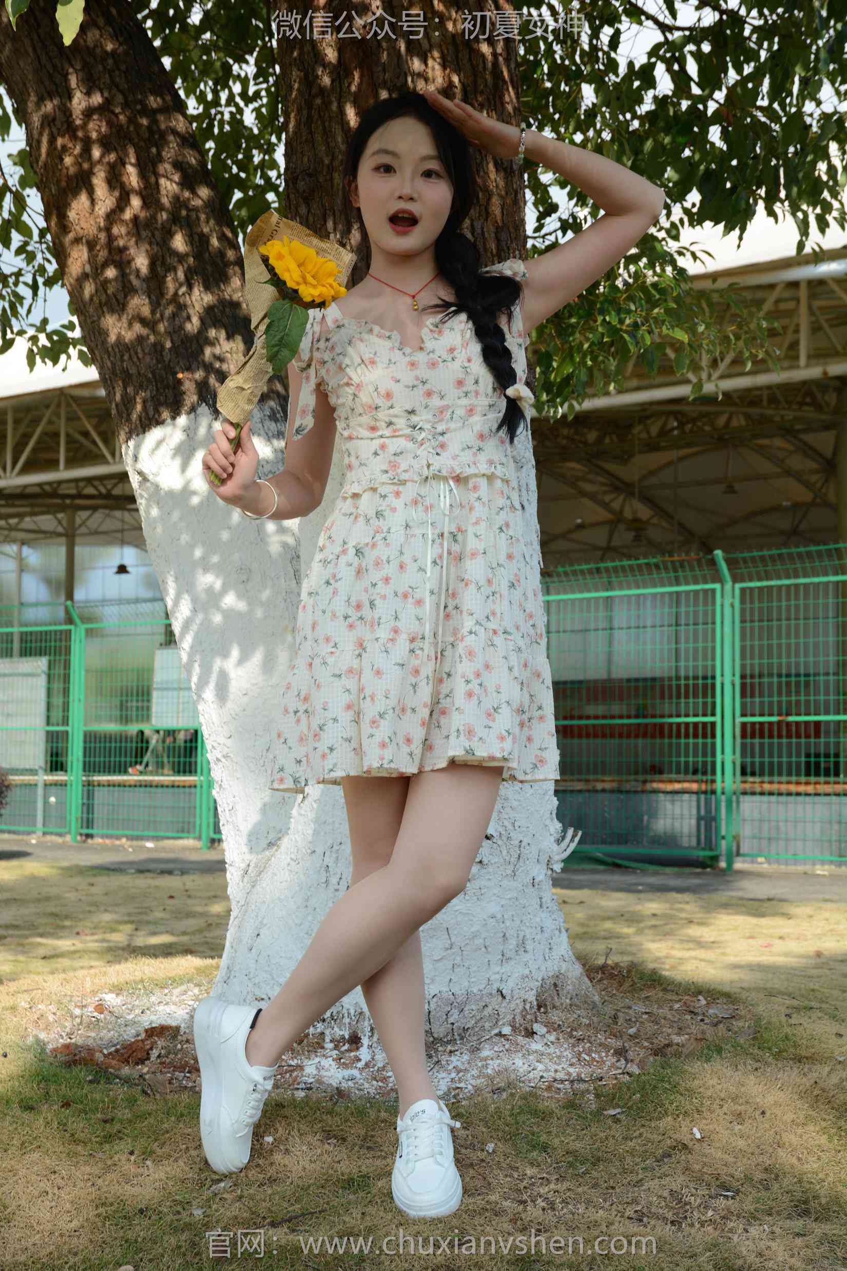 图片[27]-初夏女神 NO.159 双双 迎春碎花裙[140P] – 速更版-美库