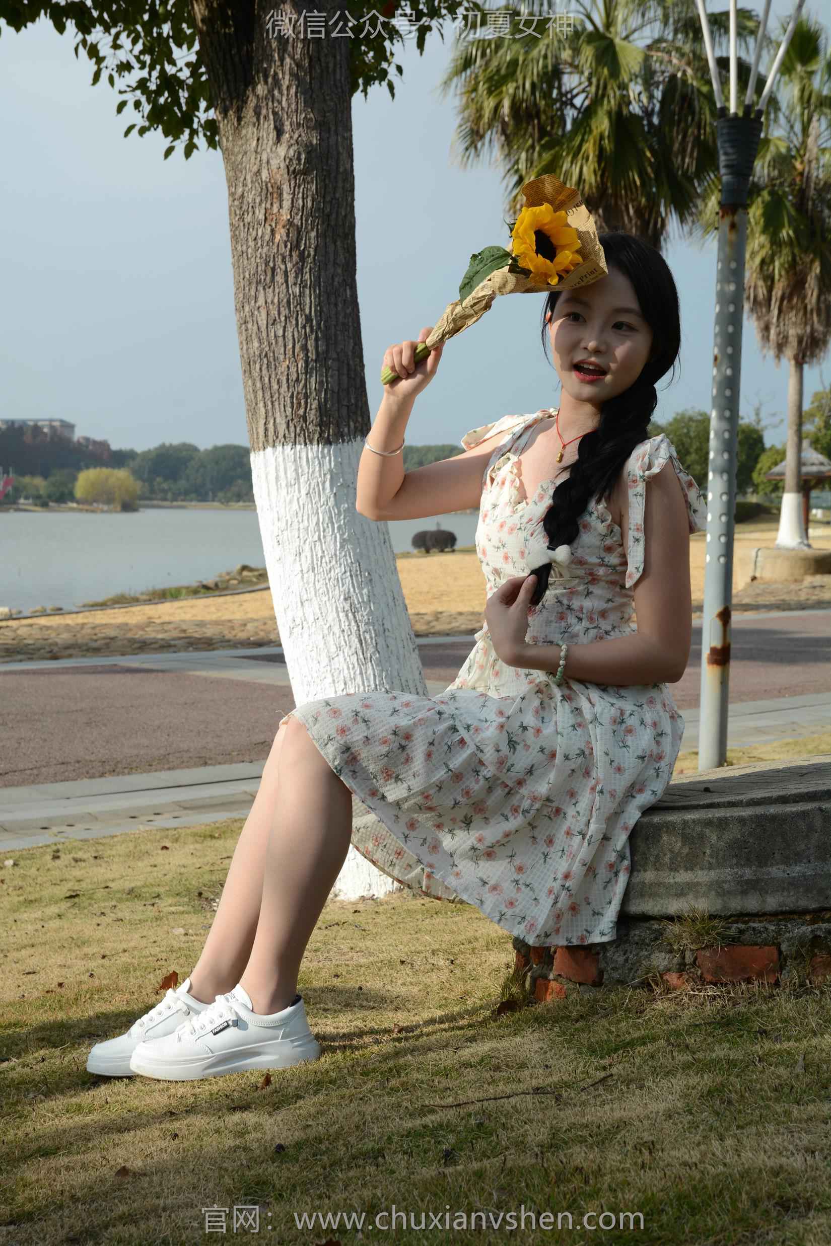 图片[44]-初夏女神 NO.159 双双 迎春碎花裙[140P] – 速更版-美库