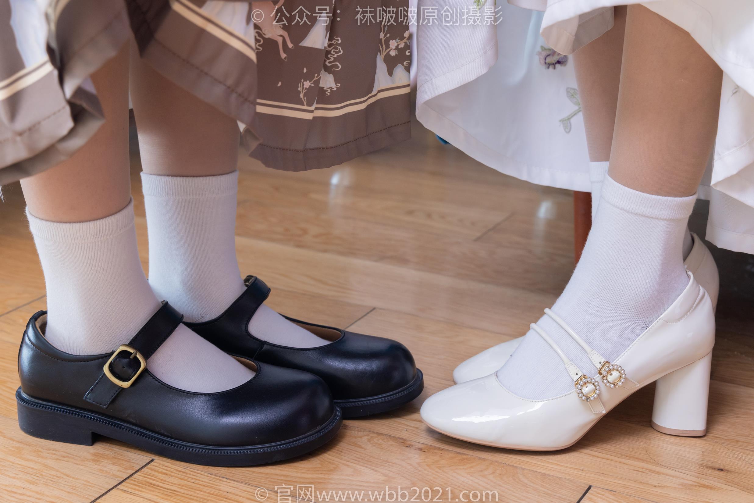 图片[25]-[BoBoSocks袜啵啵]NO.400 奶油甜甜圈-两双高跟鞋、白棉袜、肉丝[158P] – 速更版-美库