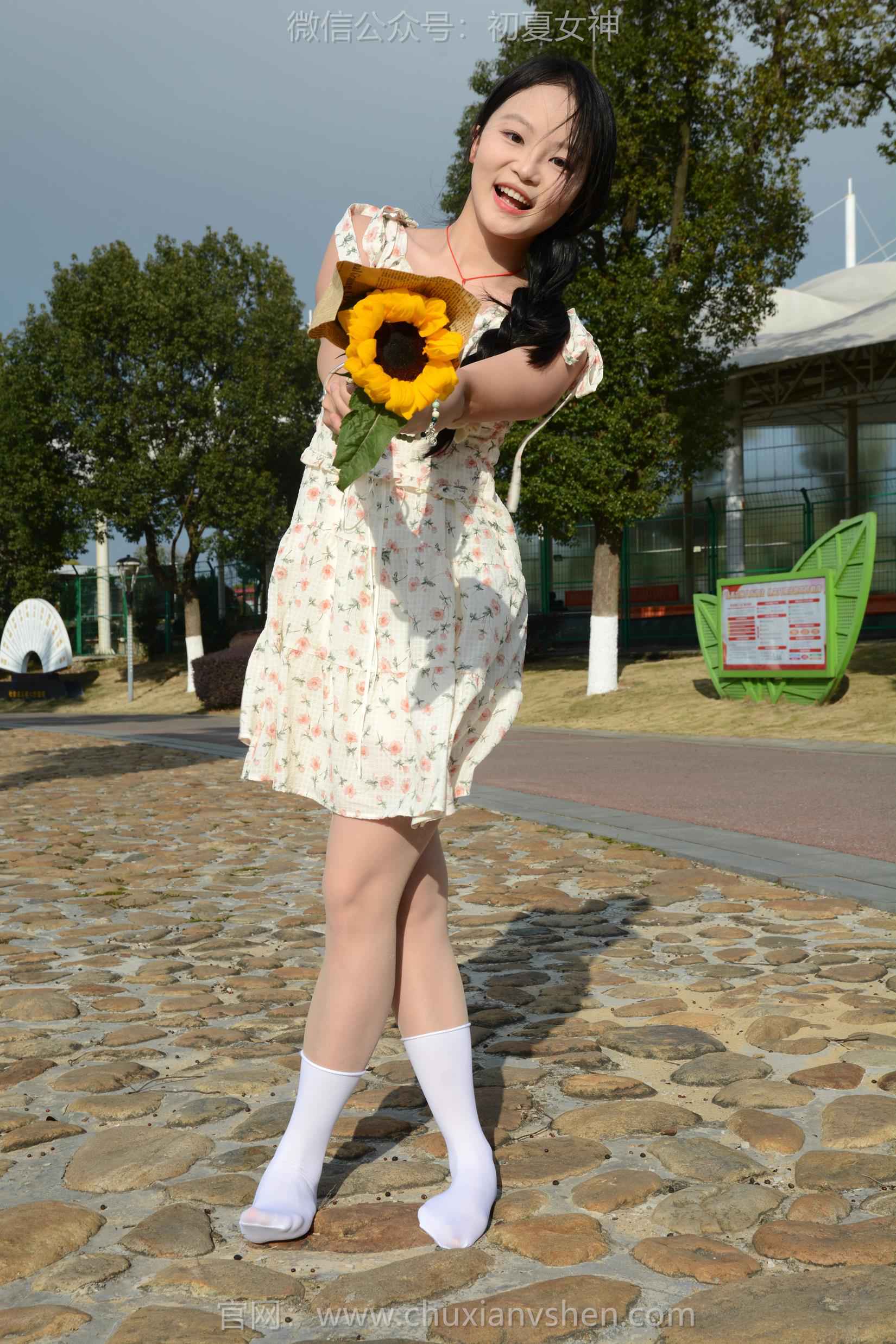 图片[80]-初夏女神 NO.159 双双 迎春碎花裙[140P] – 速更版-美库