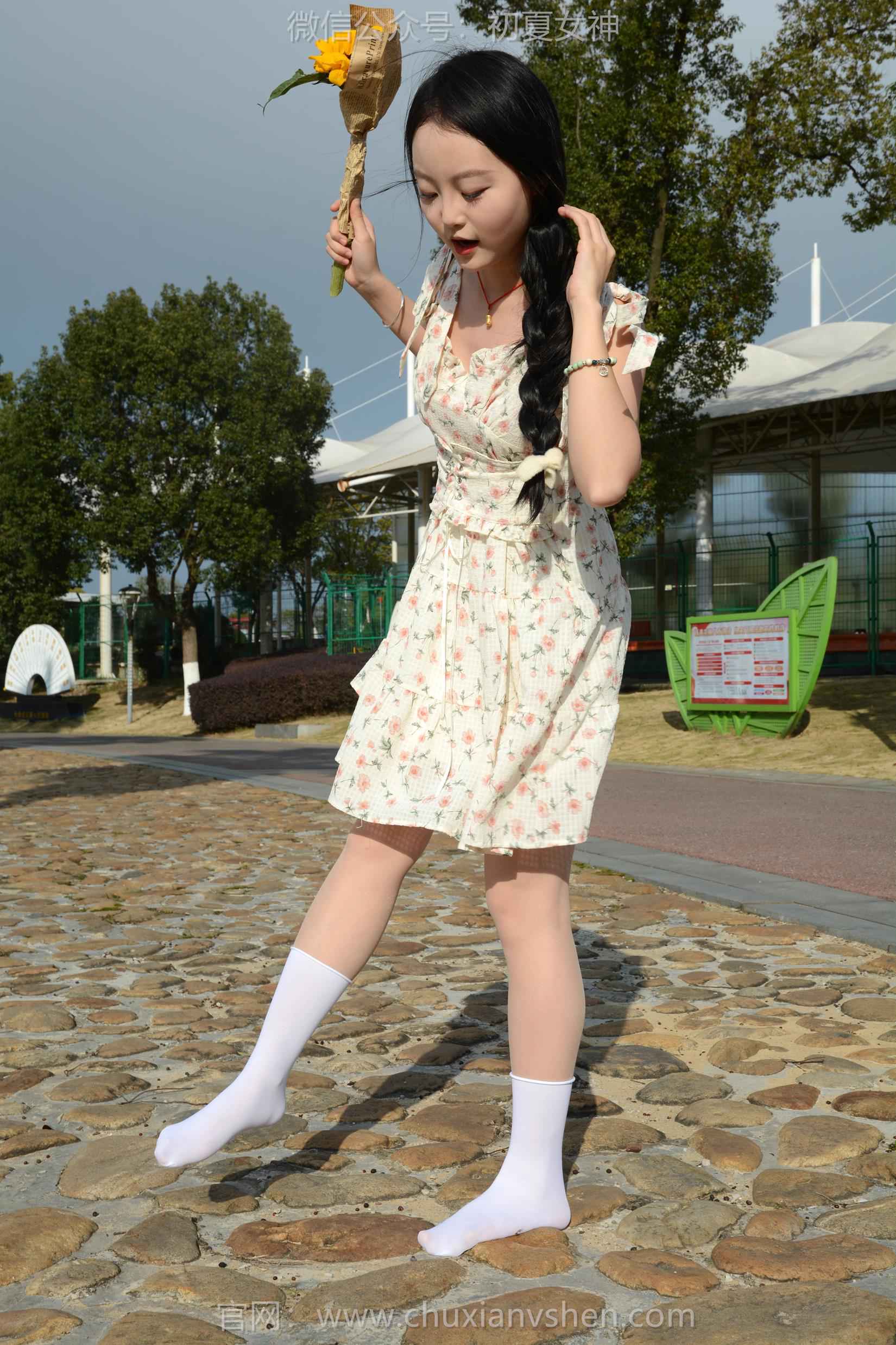 图片[81]-初夏女神 NO.159 双双 迎春碎花裙[140P] – 速更版-美库