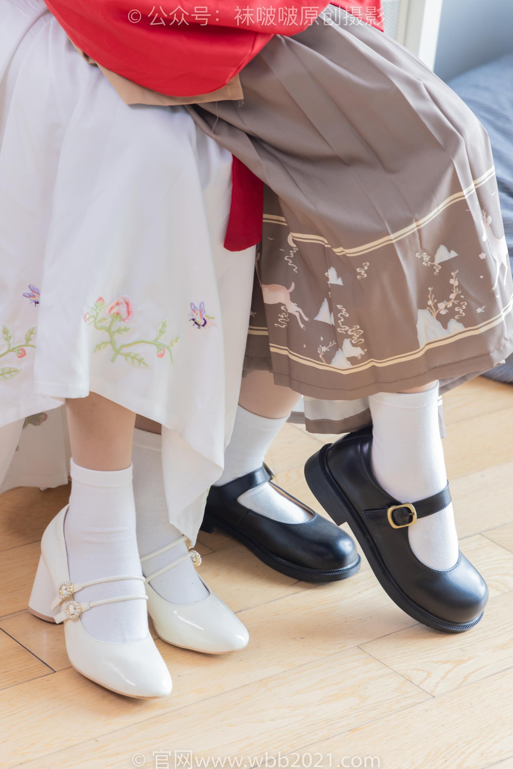 图片[39]-[BoBoSocks袜啵啵]NO.400 奶油甜甜圈-两双高跟鞋、白棉袜、肉丝[158P] – 速更版-美库