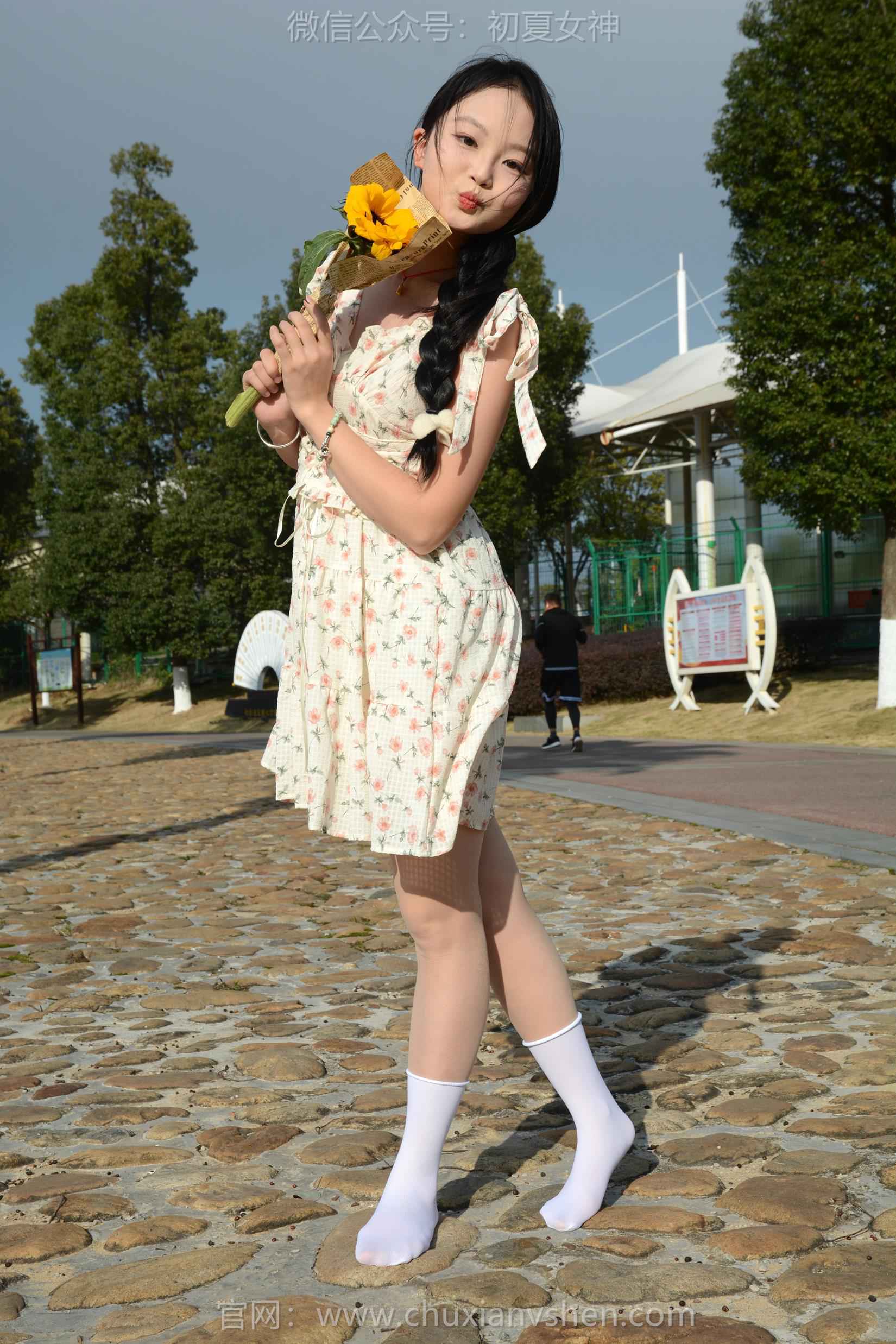 图片[84]-初夏女神 NO.159 双双 迎春碎花裙[140P] – 速更版-美库