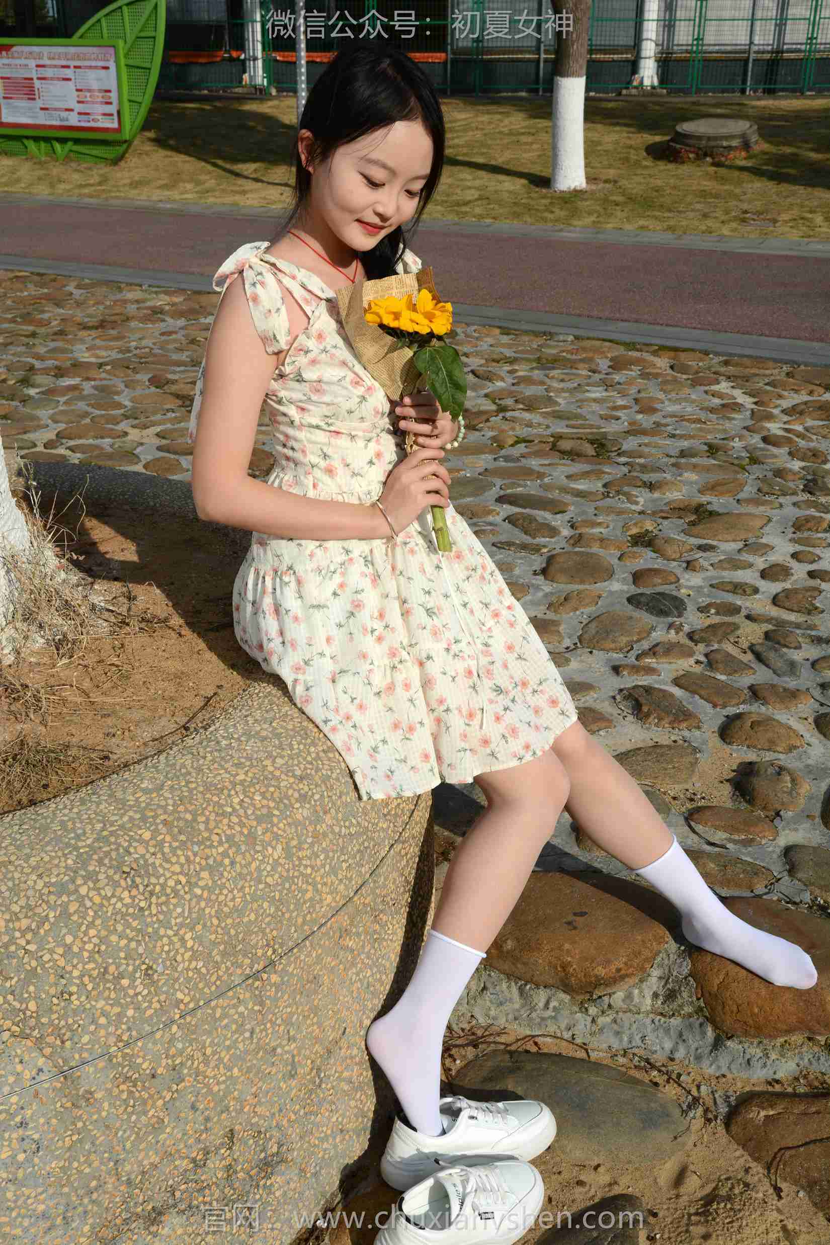 图片[88]-初夏女神 NO.159 双双 迎春碎花裙[140P] – 速更版-美库