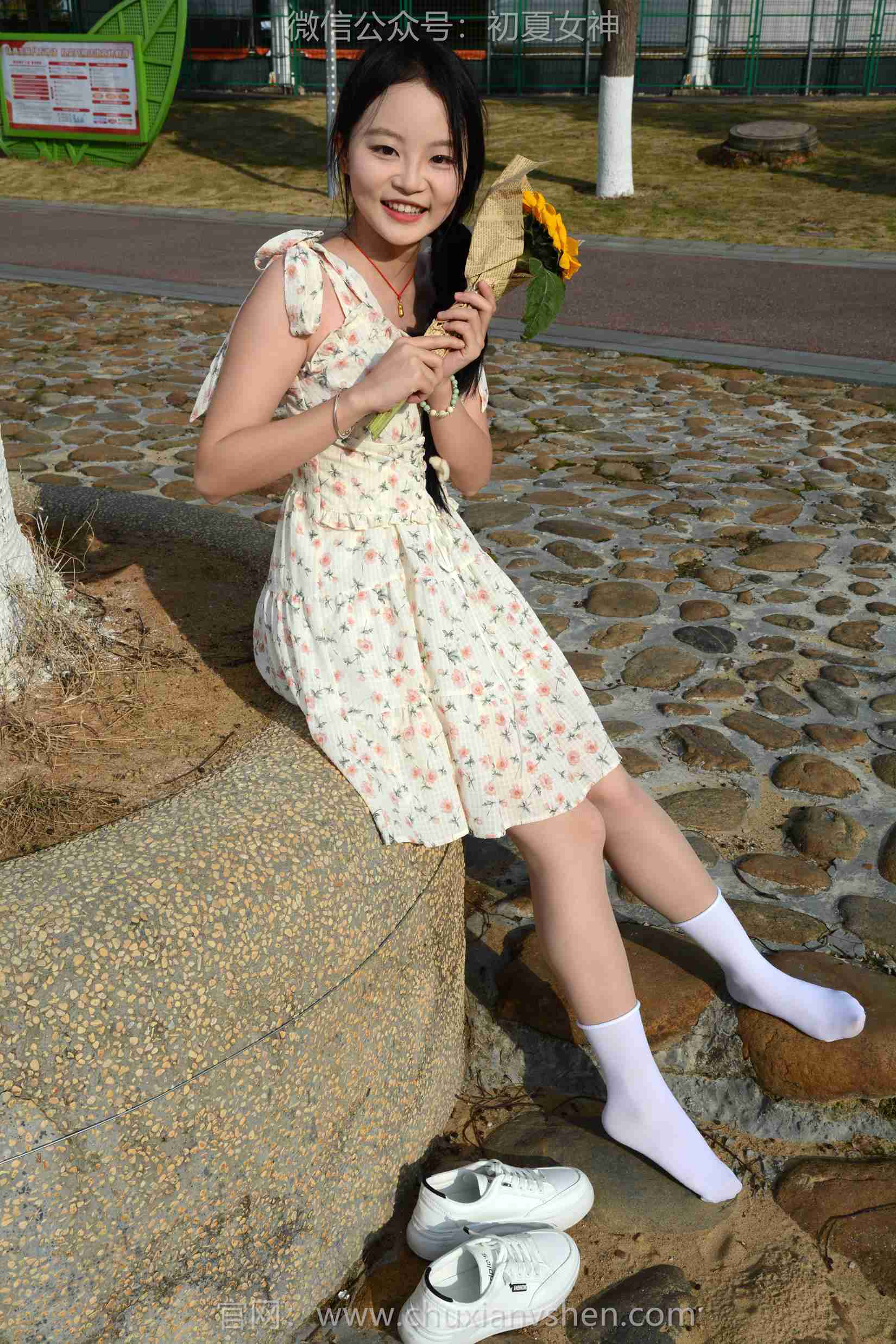 图片[89]-初夏女神 NO.159 双双 迎春碎花裙[140P] – 速更版-美库