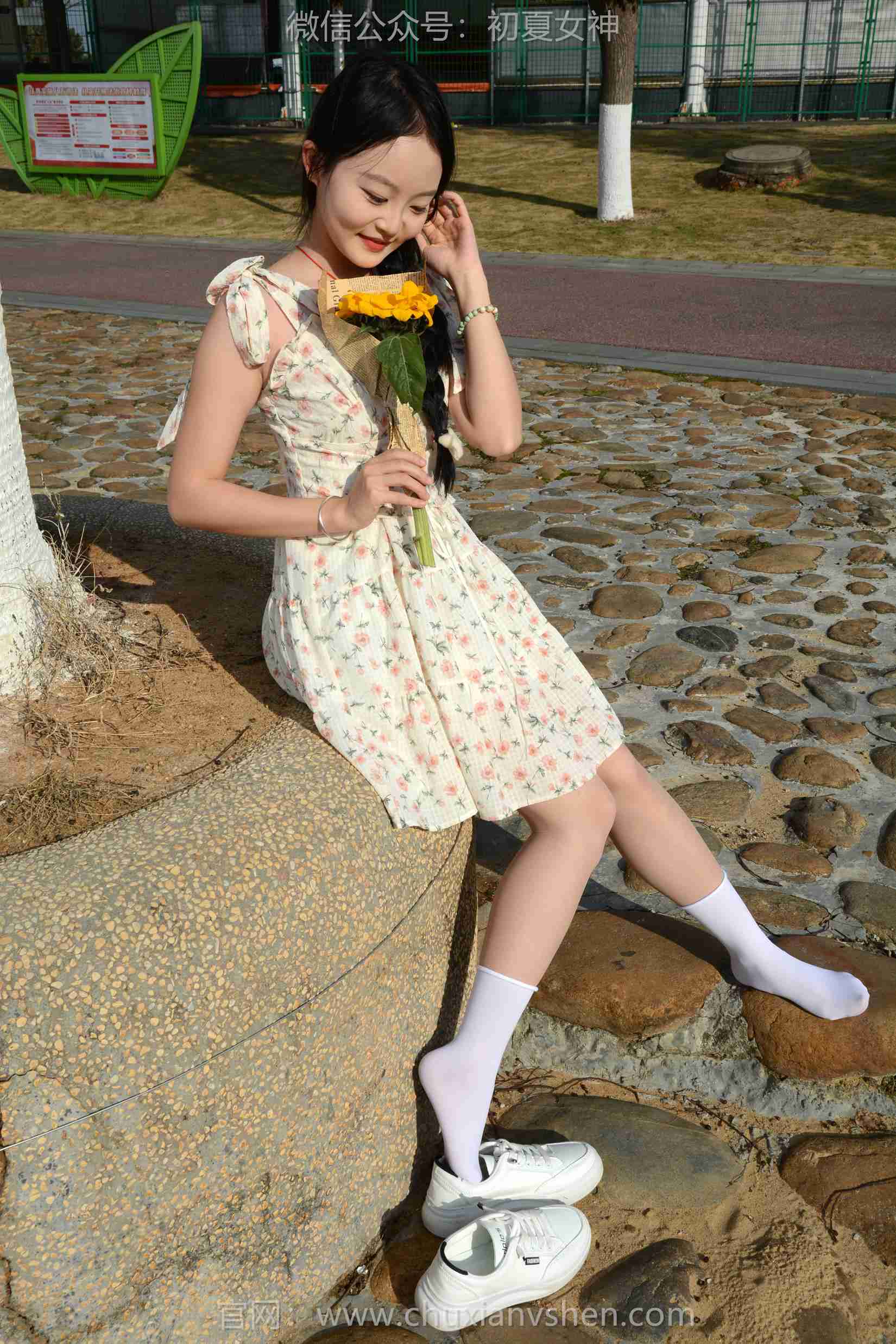 图片[90]-初夏女神 NO.159 双双 迎春碎花裙[140P] – 速更版-美库