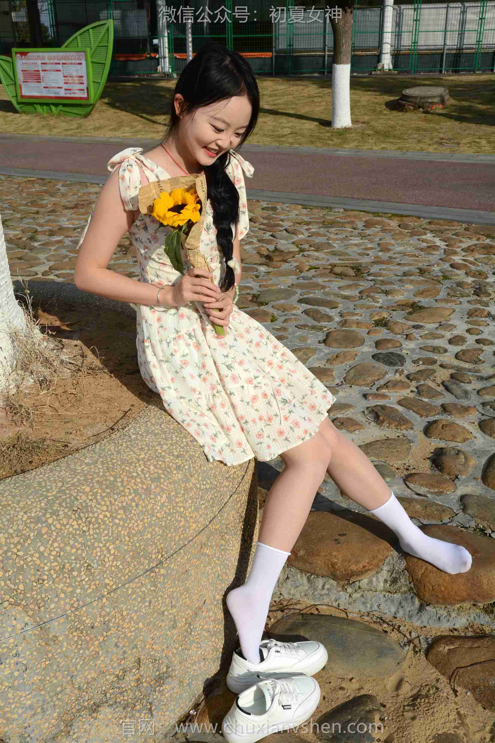 图片[91]-初夏女神 NO.159 双双 迎春碎花裙[140P] – 速更版-美库