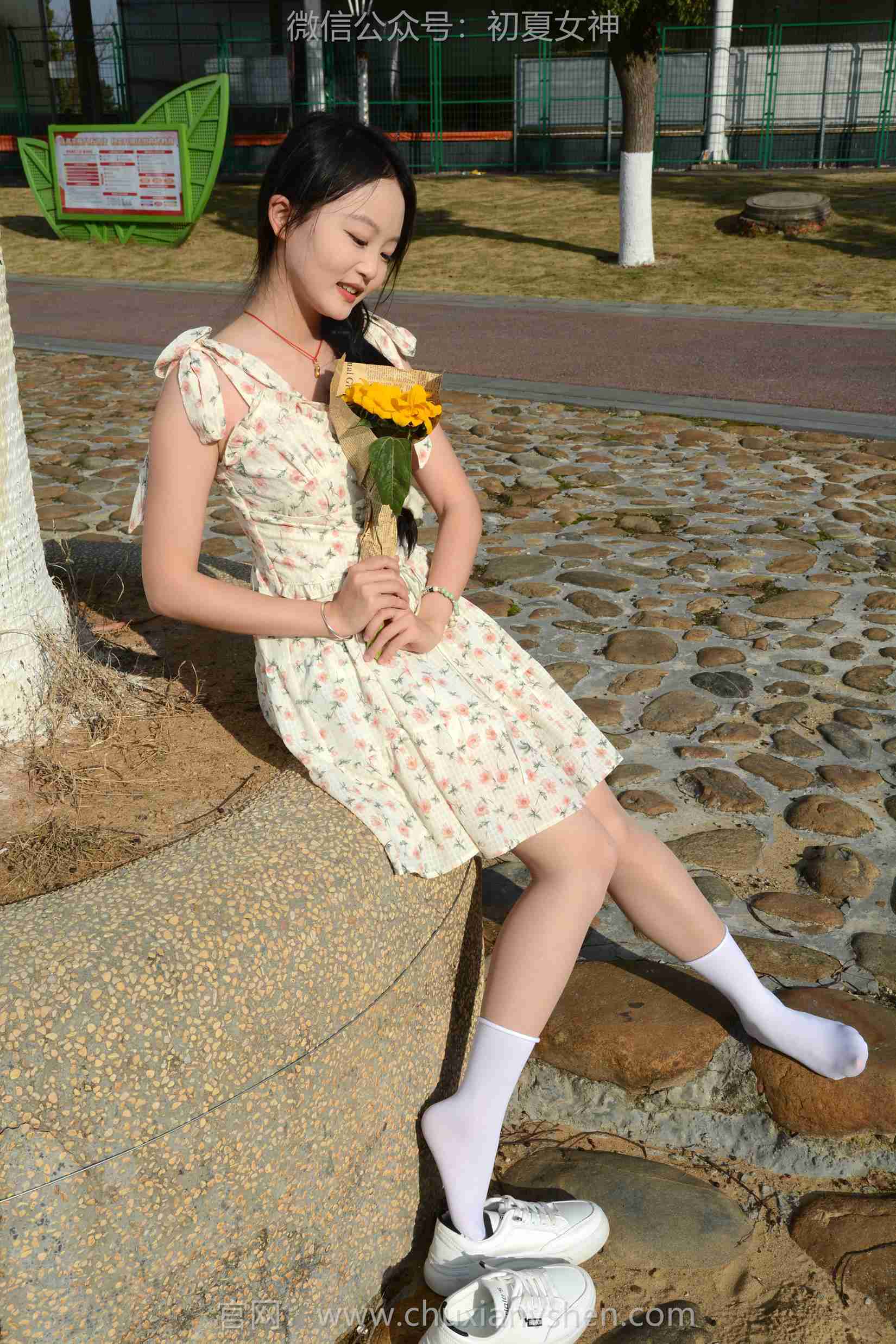 图片[92]-初夏女神 NO.159 双双 迎春碎花裙[140P] – 速更版-美库