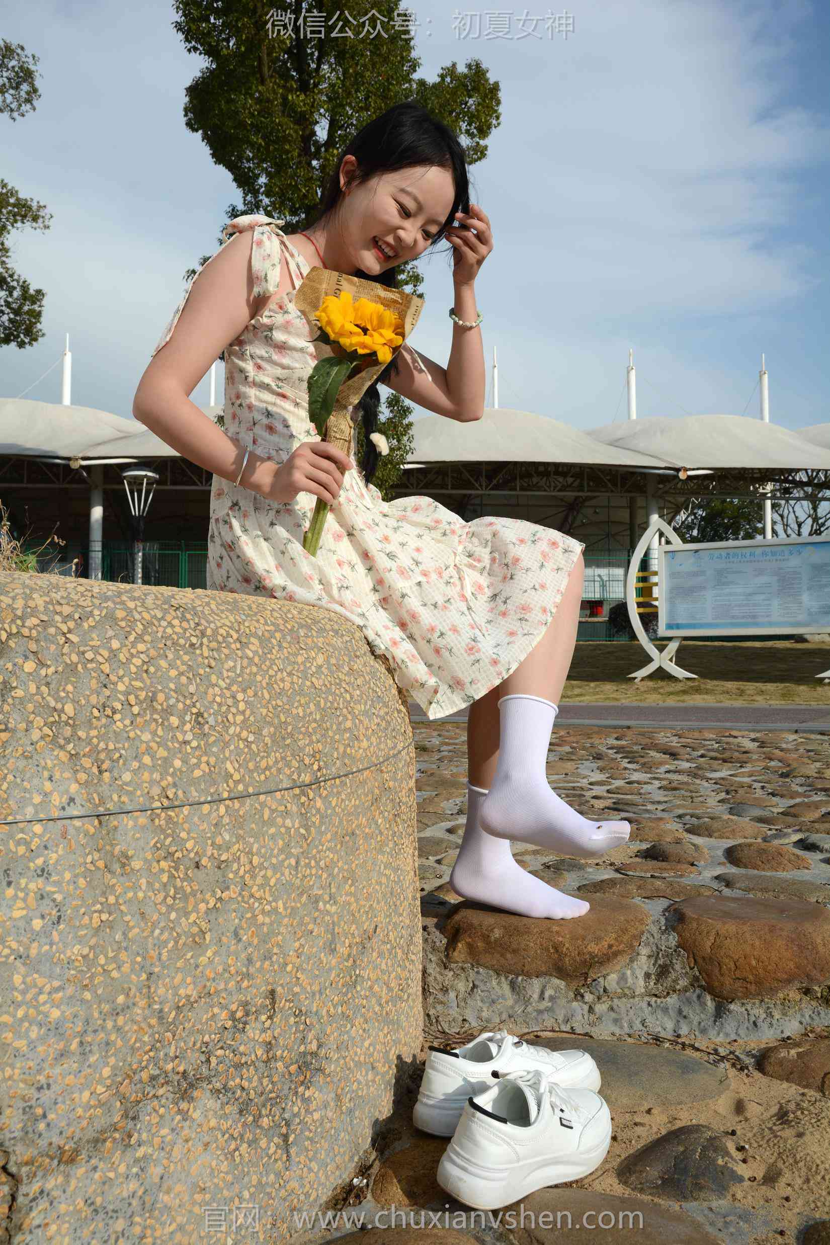 图片[96]-初夏女神 NO.159 双双 迎春碎花裙[140P] – 速更版-美库