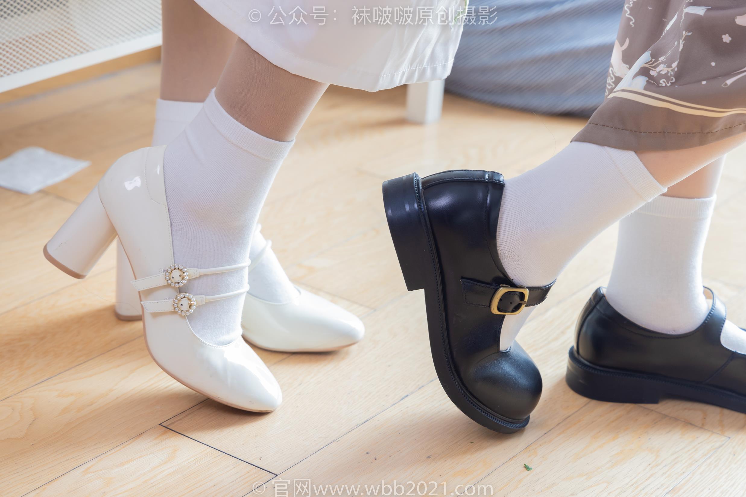 图片[49]-[BoBoSocks袜啵啵]NO.400 奶油甜甜圈-两双高跟鞋、白棉袜、肉丝[158P] – 速更版-美库