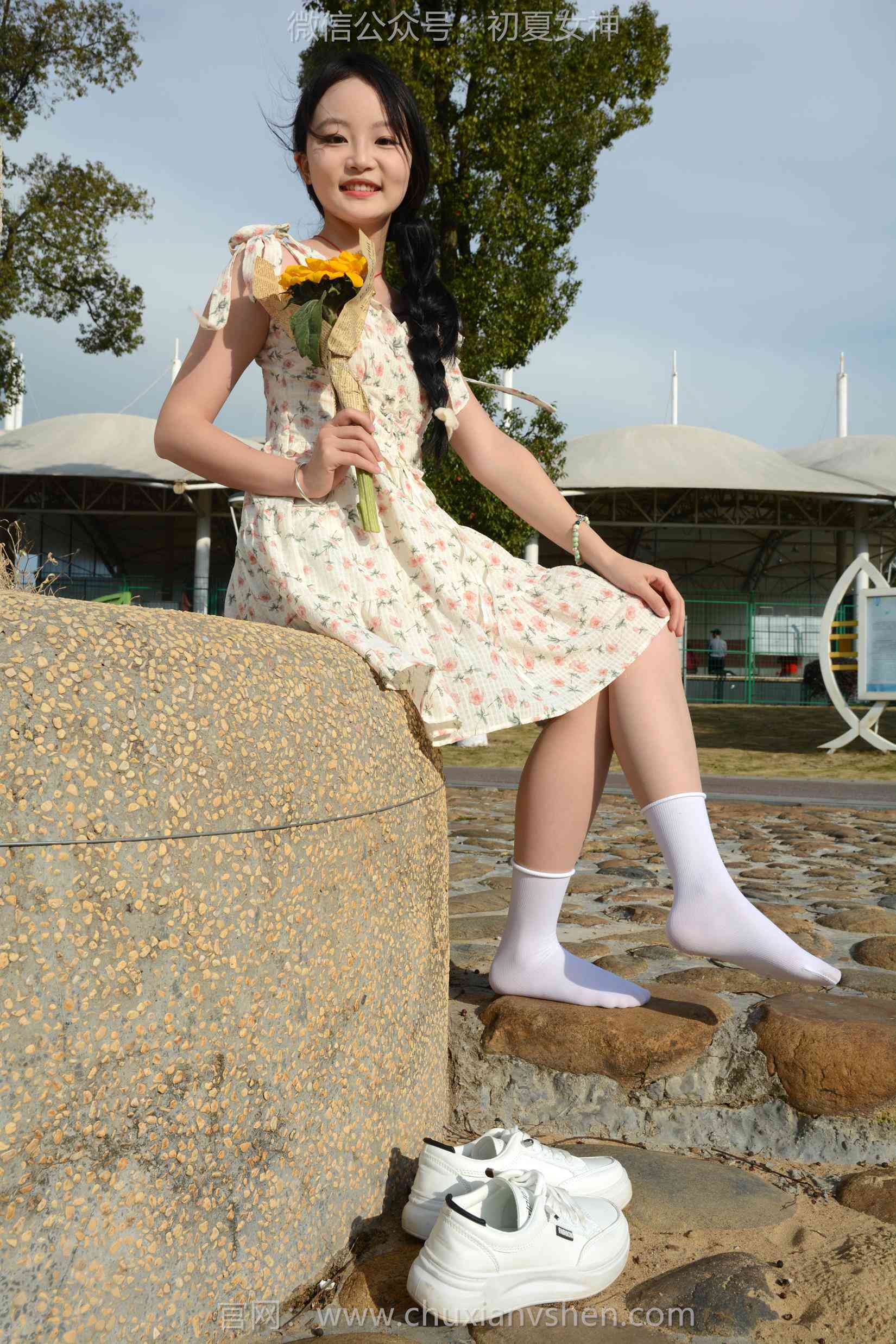 图片[98]-初夏女神 NO.159 双双 迎春碎花裙[140P] – 速更版-美库