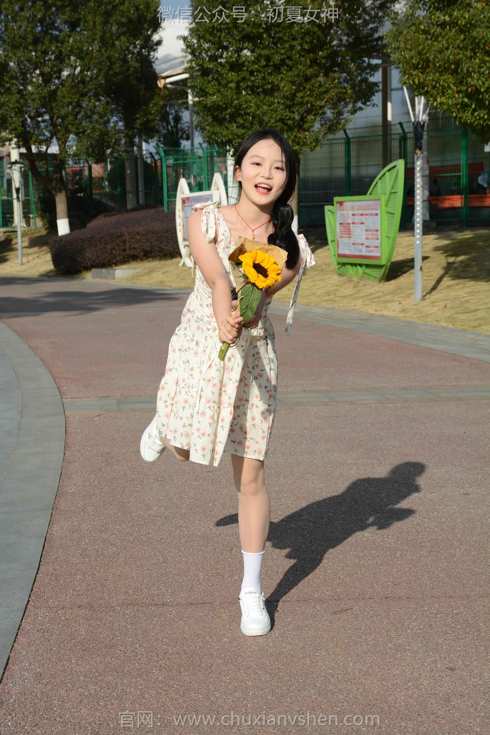 图片[100]-初夏女神 NO.159 双双 迎春碎花裙[140P] – 速更版-美库