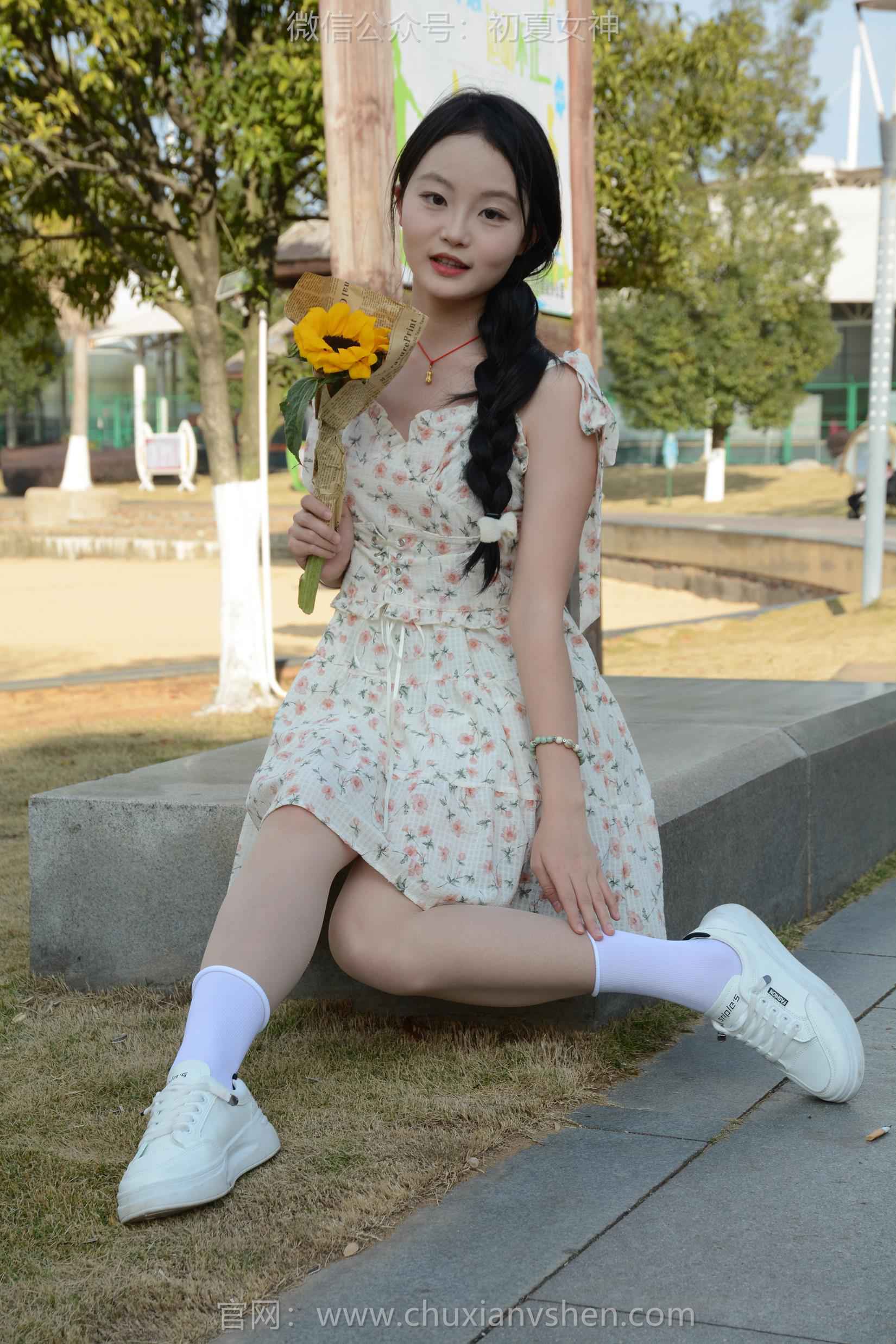 图片[104]-初夏女神 NO.159 双双 迎春碎花裙[140P] – 速更版-美库