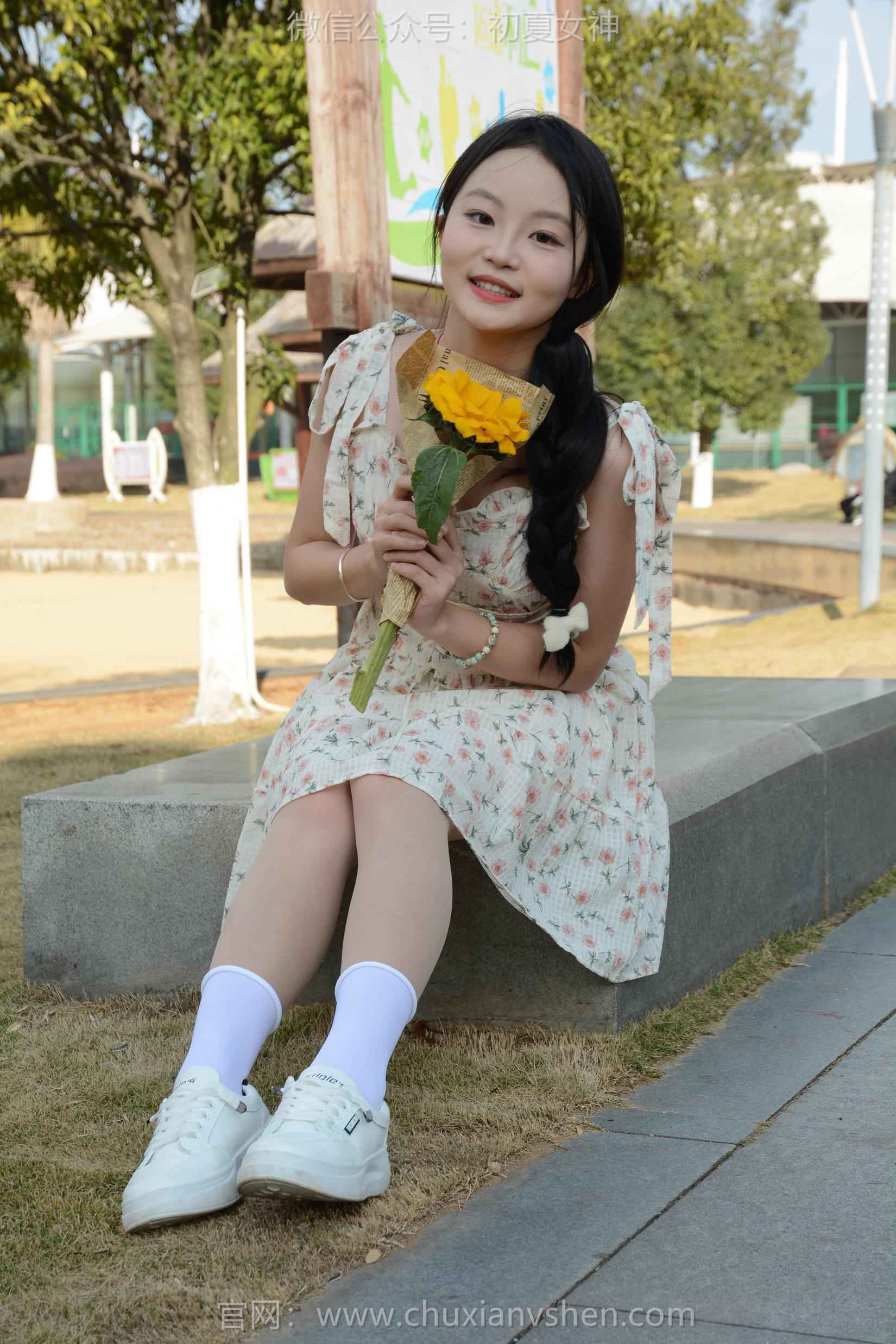 图片[105]-初夏女神 NO.159 双双 迎春碎花裙[140P] – 速更版-美库