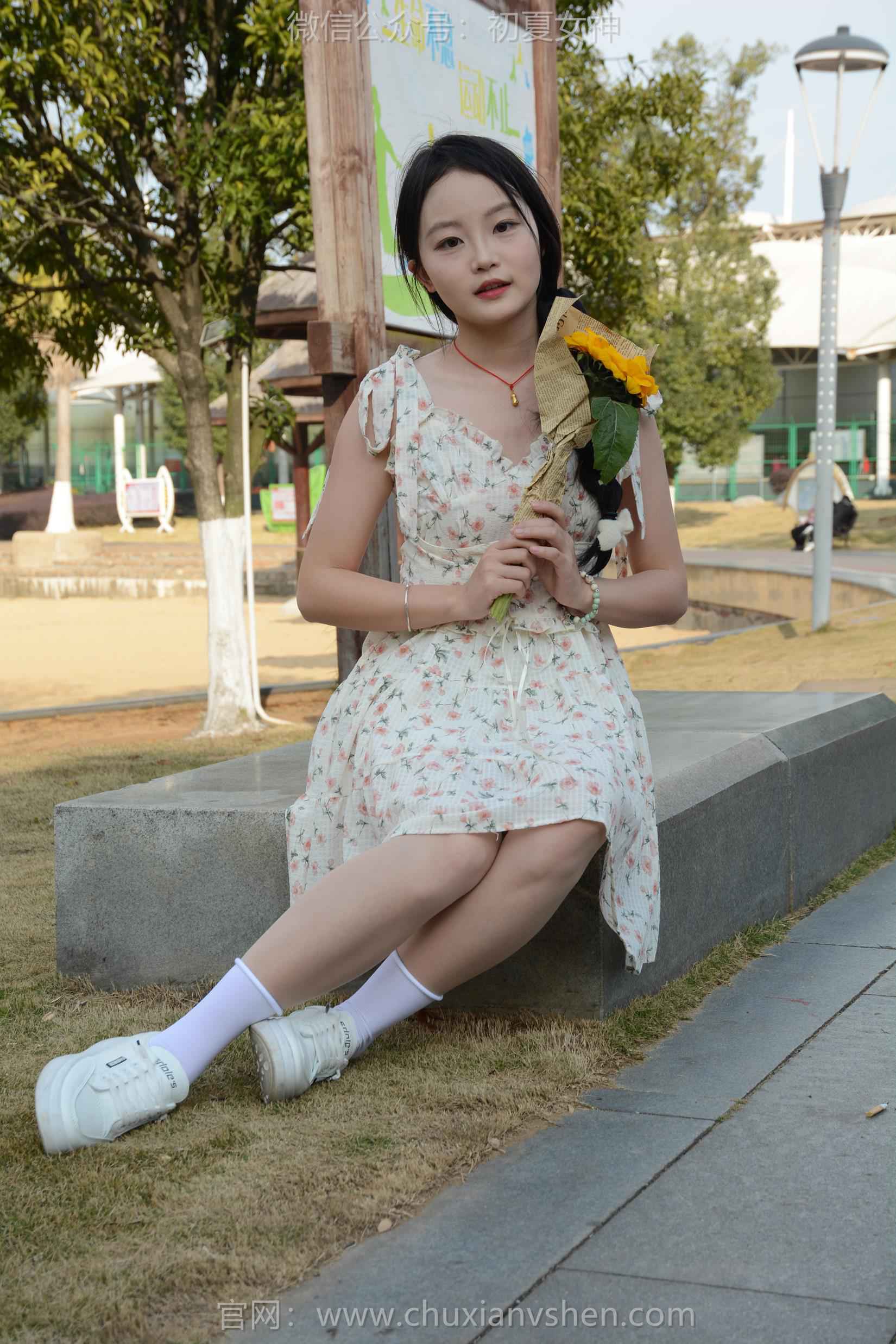 图片[107]-初夏女神 NO.159 双双 迎春碎花裙[140P] – 速更版-美库