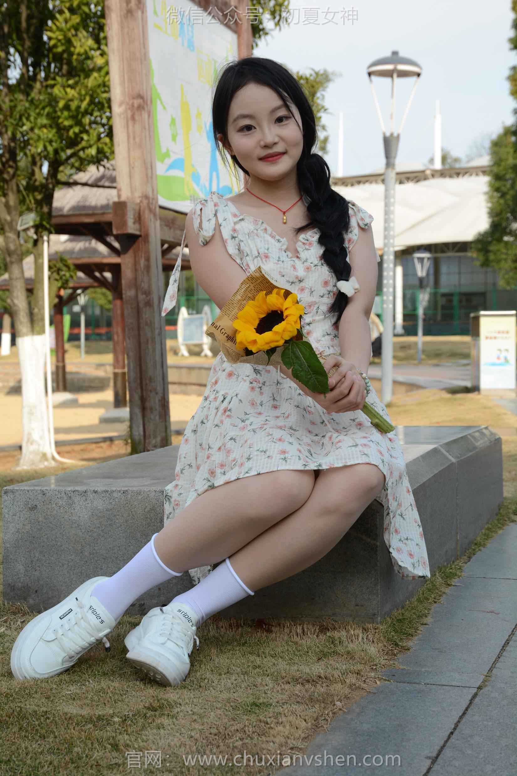 图片[108]-初夏女神 NO.159 双双 迎春碎花裙[140P] – 速更版-美库