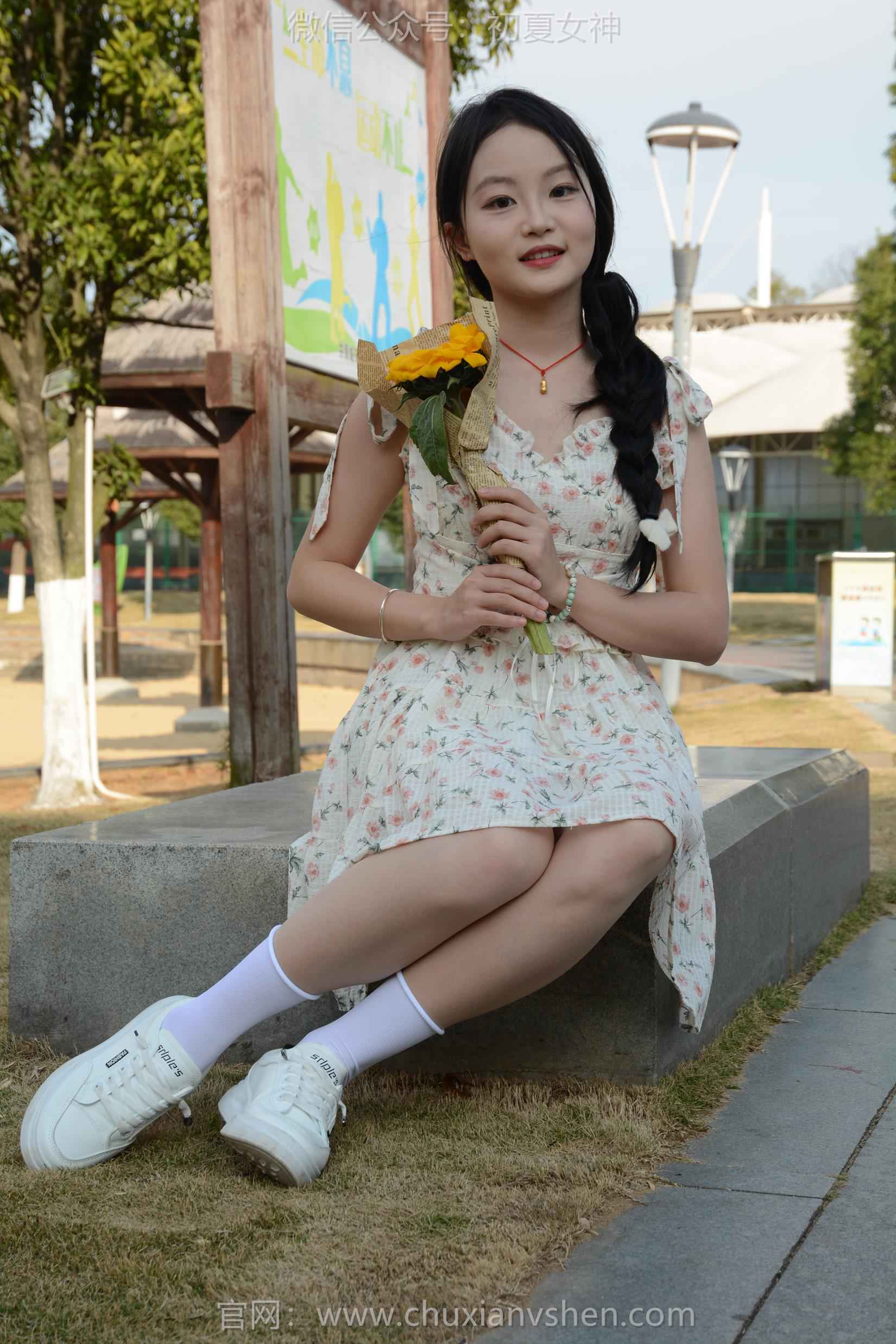 图片[109]-初夏女神 NO.159 双双 迎春碎花裙[140P] – 速更版-美库