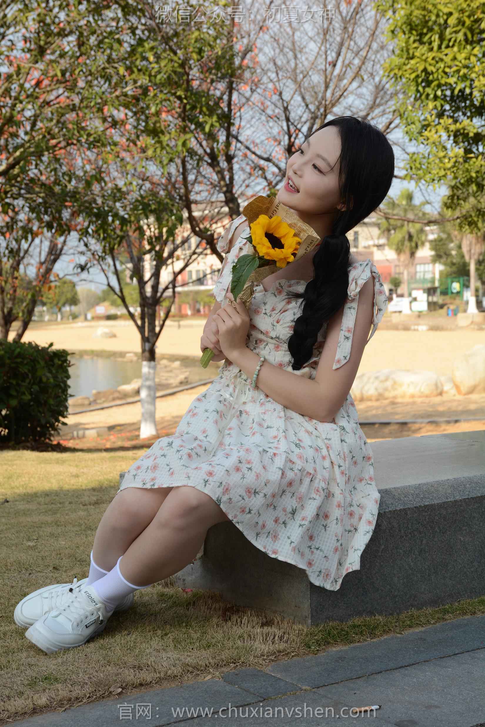 图片[111]-初夏女神 NO.159 双双 迎春碎花裙[140P] – 速更版-美库