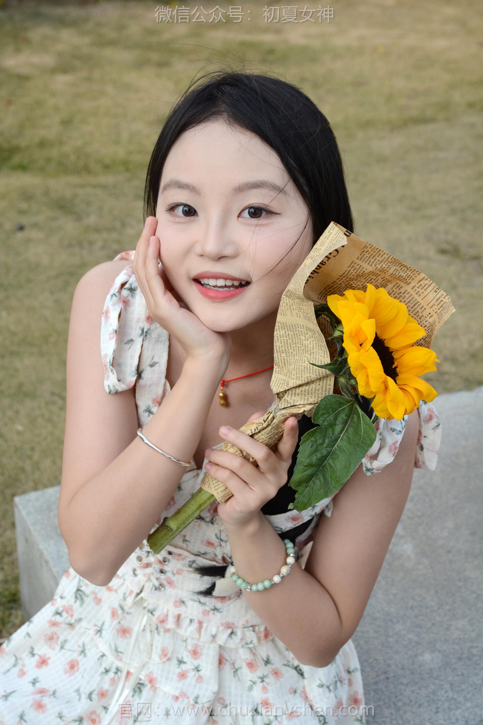 图片[112]-初夏女神 NO.159 双双 迎春碎花裙[140P] – 速更版-美库