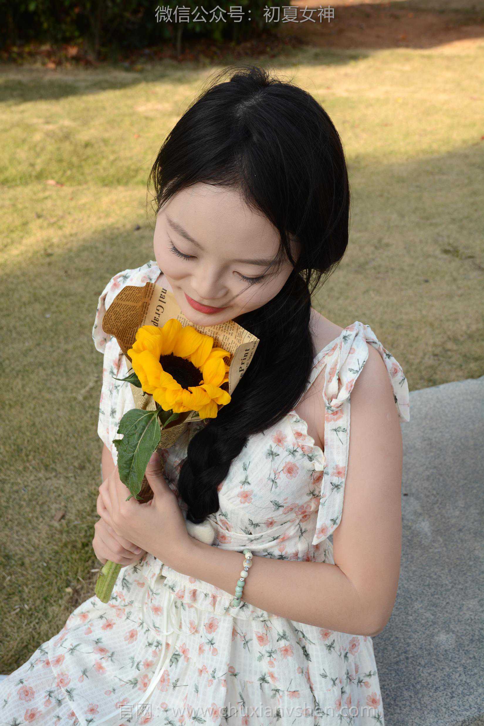 图片[115]-初夏女神 NO.159 双双 迎春碎花裙[140P] – 速更版-美库