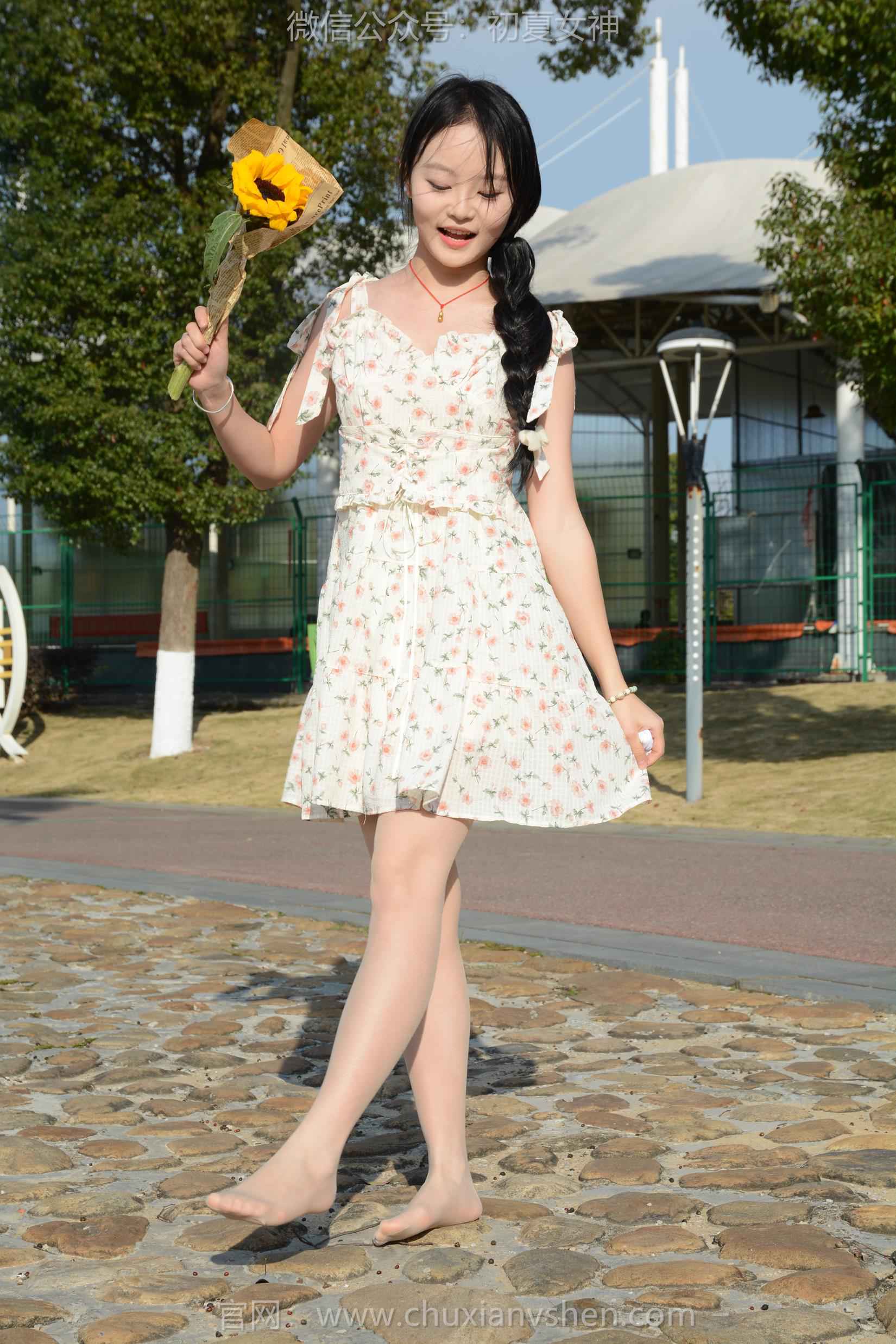 图片[128]-初夏女神 NO.159 双双 迎春碎花裙[140P] – 速更版-美库