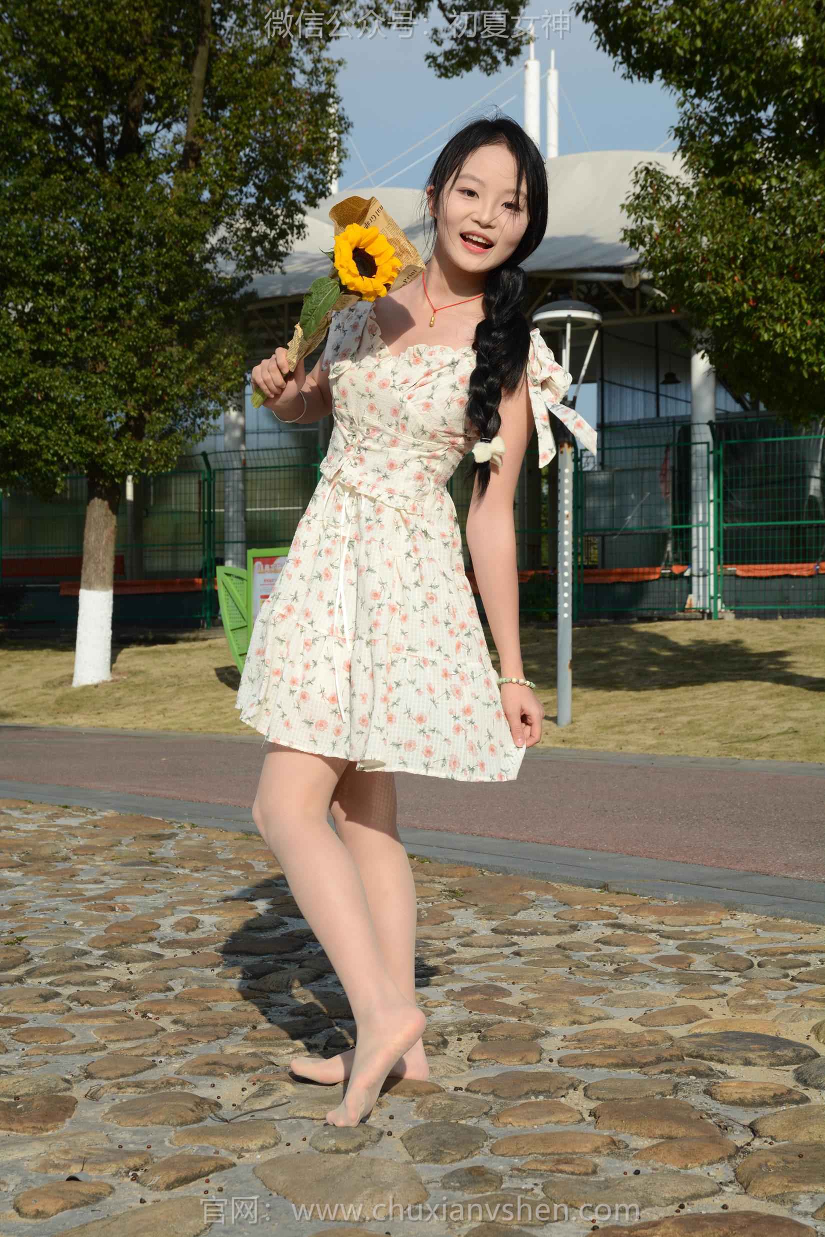 图片[133]-初夏女神 NO.159 双双 迎春碎花裙[140P] – 速更版-美库