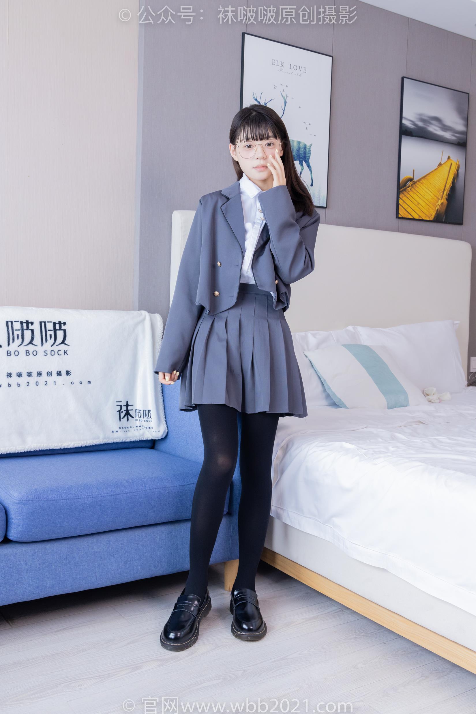 图片[10]-[BoBoSocks袜啵啵]NO.402 糯米-皮鞋、厚黑丝、学院jk[140P] – 速更版-美库