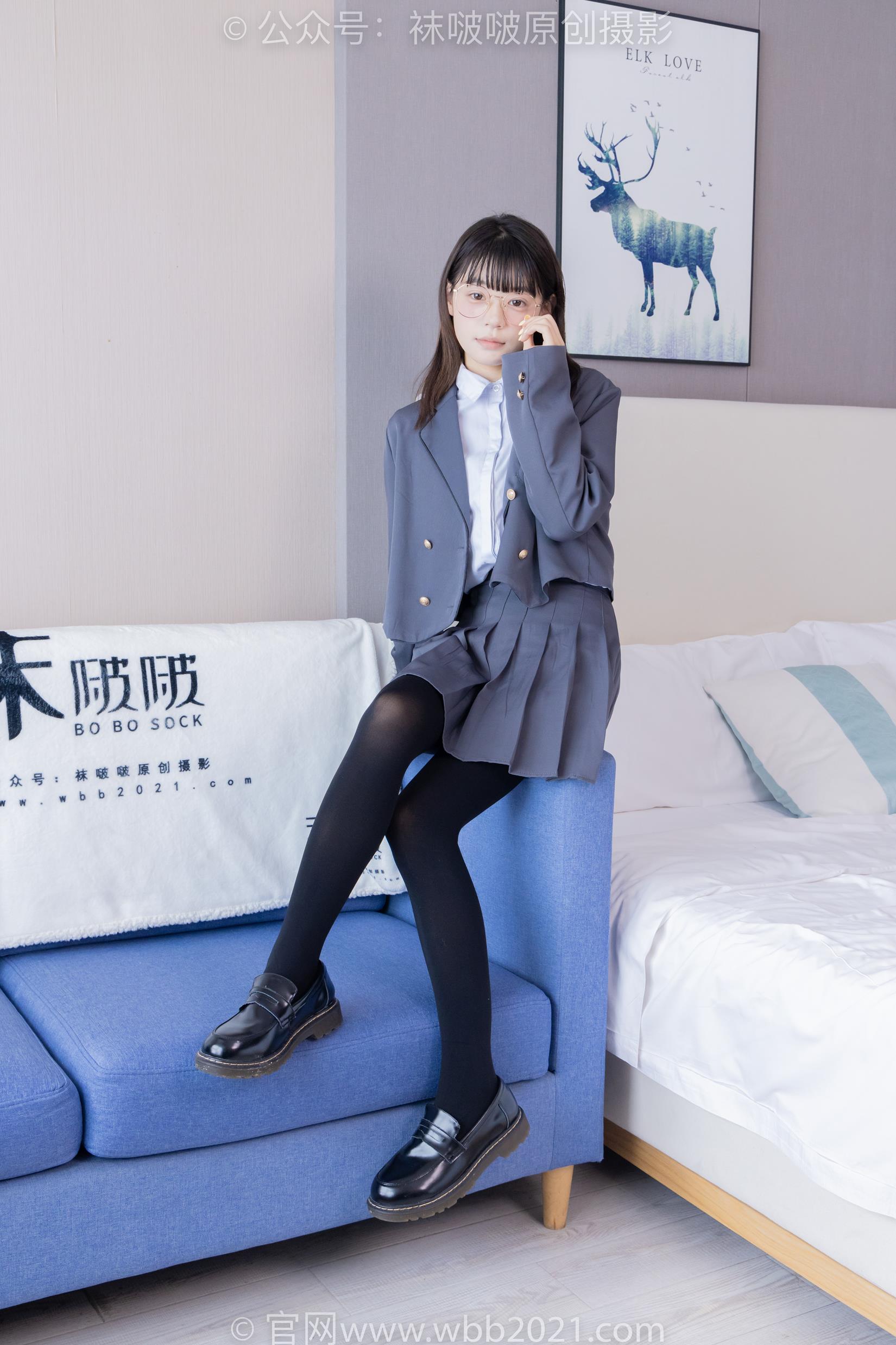 图片[18]-[BoBoSocks袜啵啵]NO.402 糯米-皮鞋、厚黑丝、学院jk[140P] – 速更版-美库