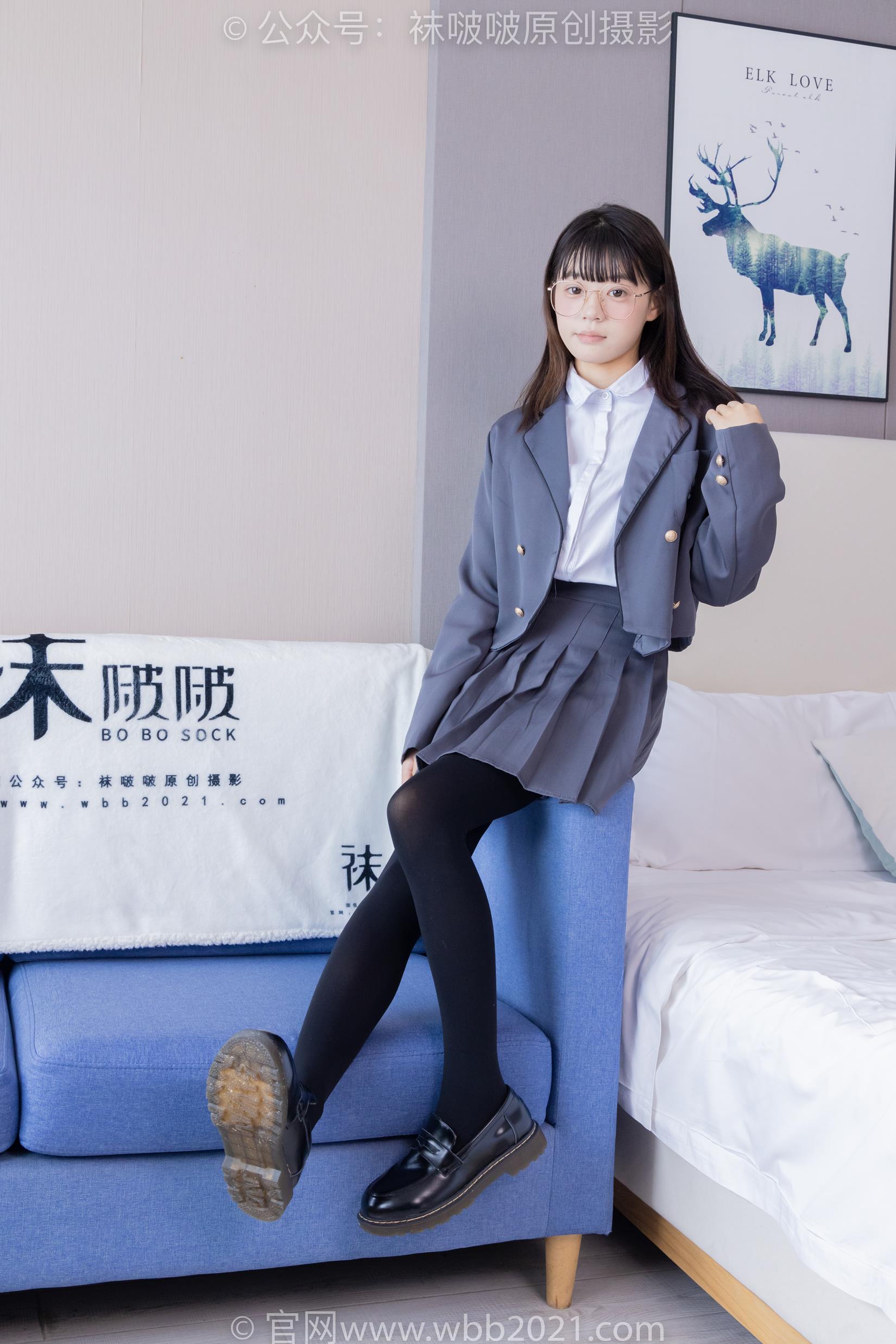 图片[21]-[BoBoSocks袜啵啵]NO.402 糯米-皮鞋、厚黑丝、学院jk[140P] – 速更版-美库