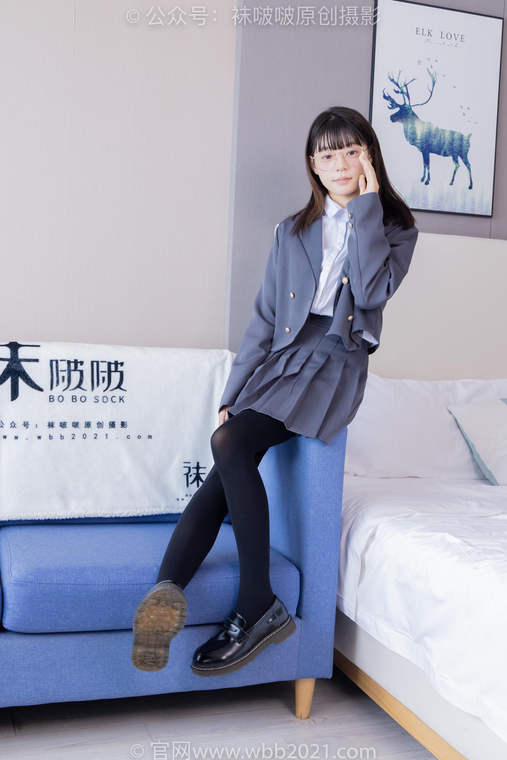 图片[22]-[BoBoSocks袜啵啵]NO.402 糯米-皮鞋、厚黑丝、学院jk[140P] – 速更版-美库