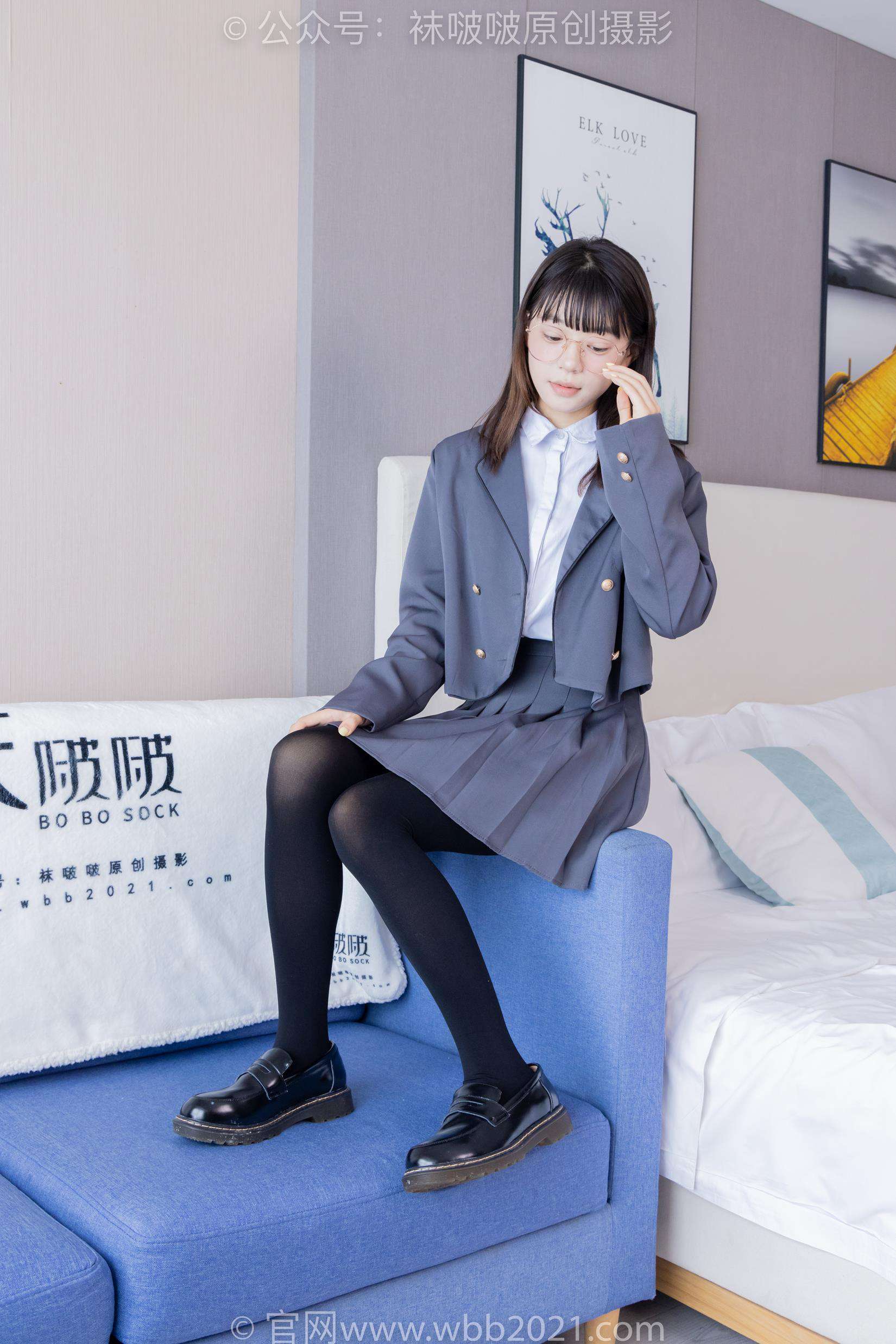 图片[34]-[BoBoSocks袜啵啵]NO.402 糯米-皮鞋、厚黑丝、学院jk[140P] – 速更版-美库