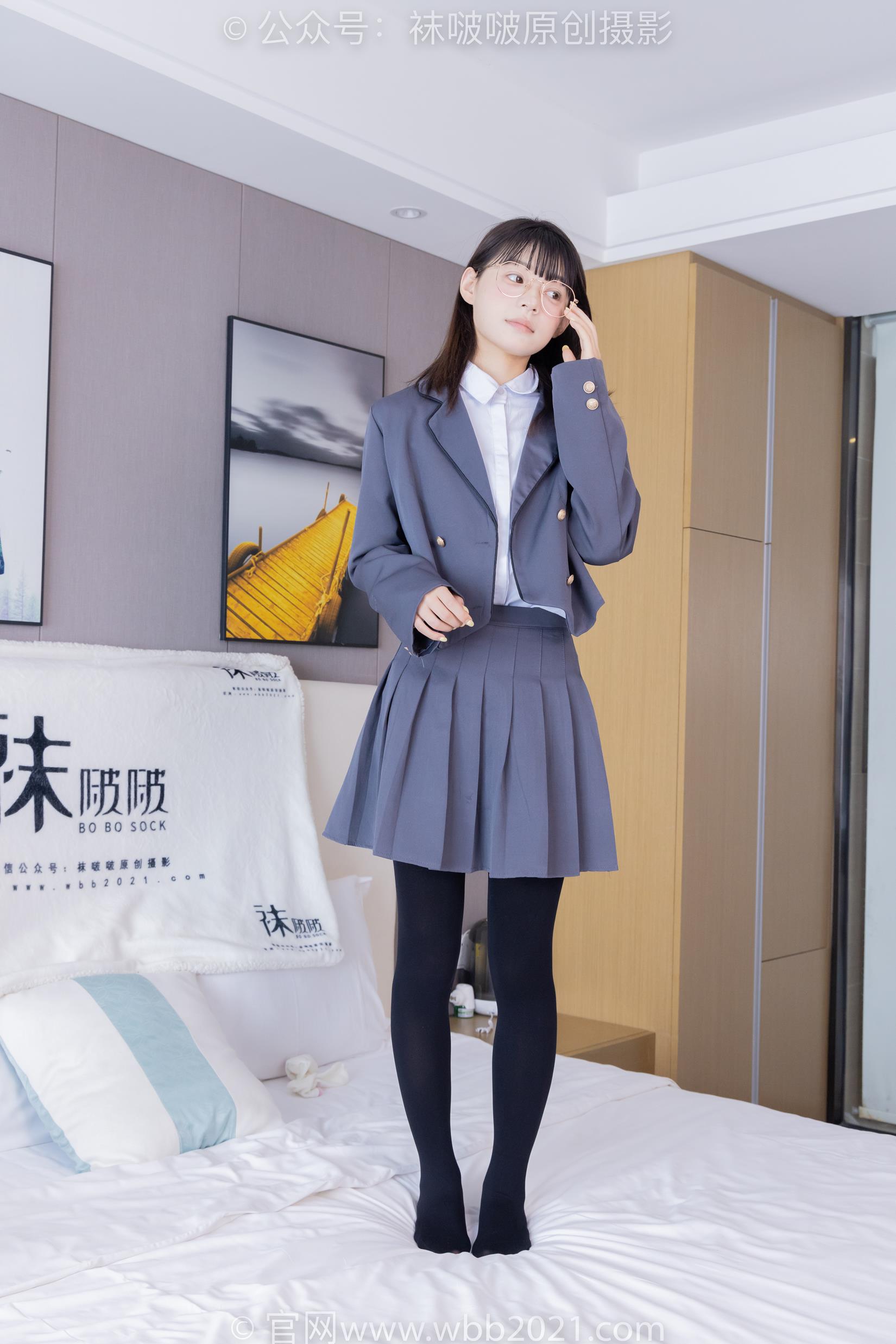 图片[52]-[BoBoSocks袜啵啵]NO.402 糯米-皮鞋、厚黑丝、学院jk[140P] – 速更版-美库