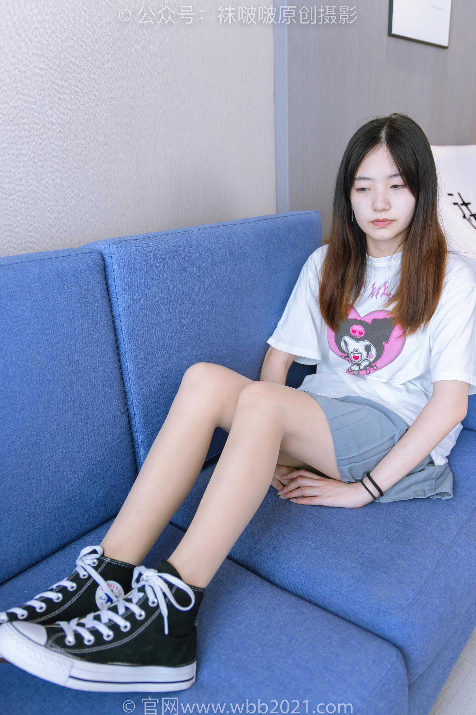 图片[123]-[BoBoSocks袜啵啵]NO.405 小甜豆-匡威板鞋、肉丝[140P] – 速更版-美库