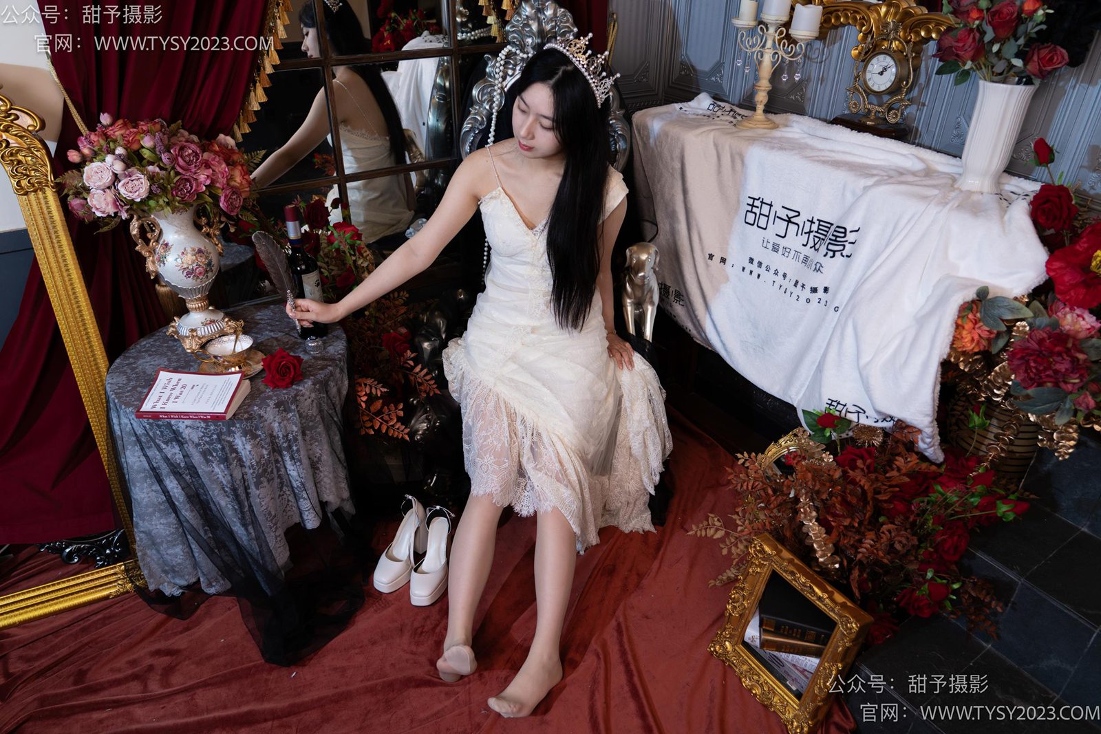 图片[14]-甜予摄影 NO.027 鱼鱼-高跟鞋、白棉袜、肉丝[103P] – 速更版-美库