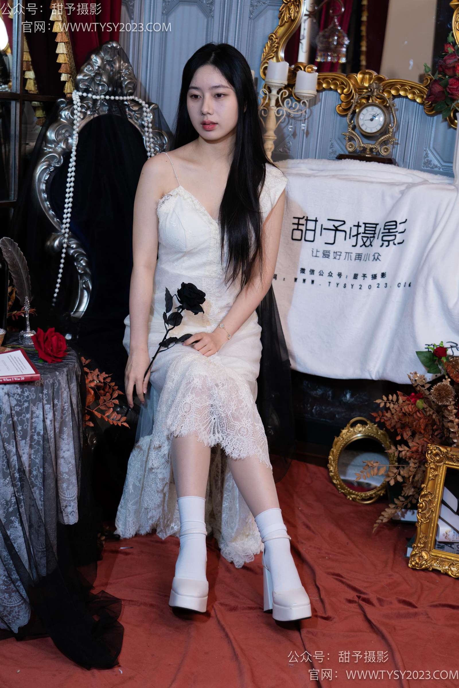 图片[21]-甜予摄影 NO.027 鱼鱼-高跟鞋、白棉袜、肉丝[103P] – 速更版-美库