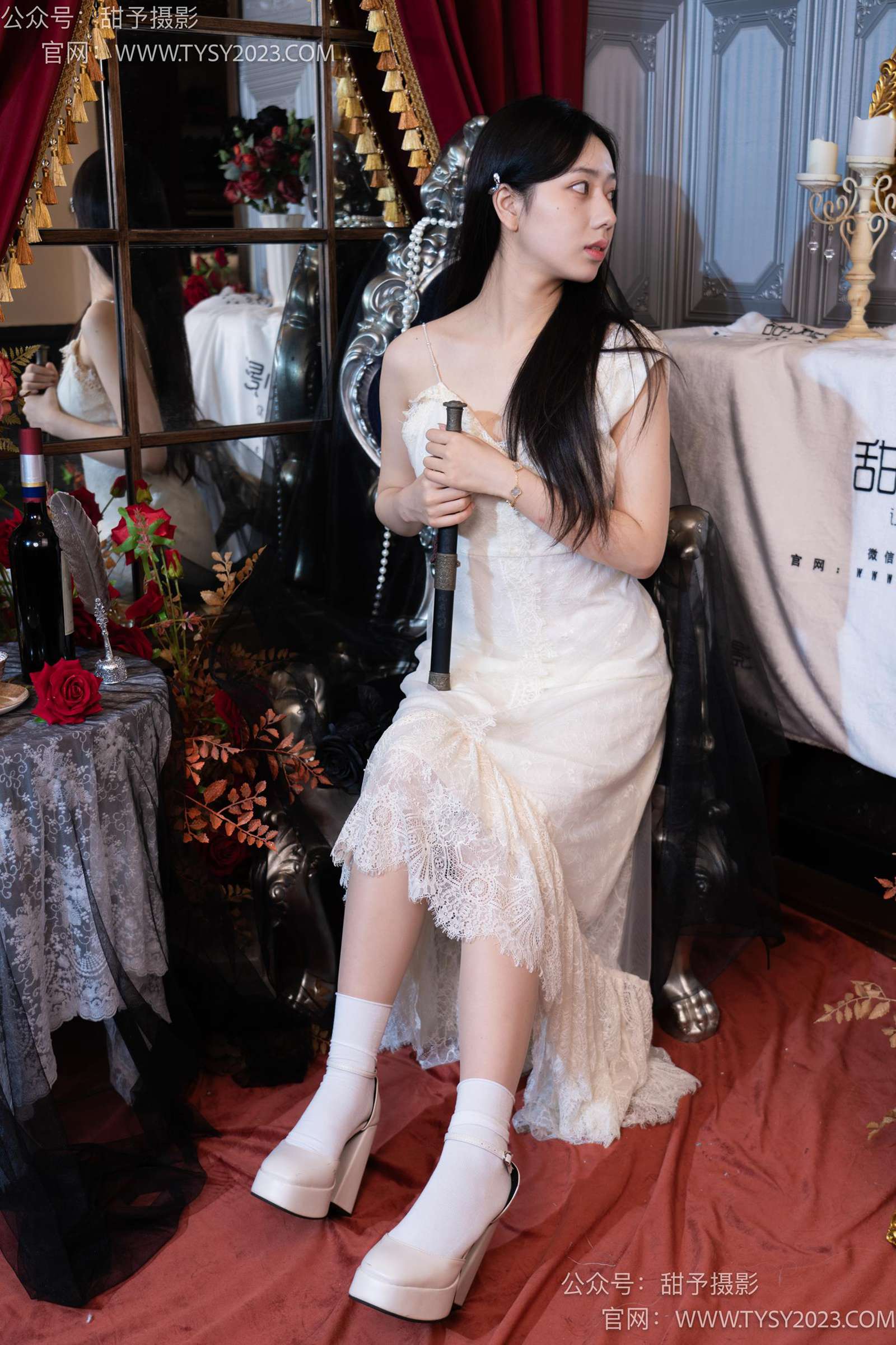 图片[29]-甜予摄影 NO.027 鱼鱼-高跟鞋、白棉袜、肉丝[103P] – 速更版-美库