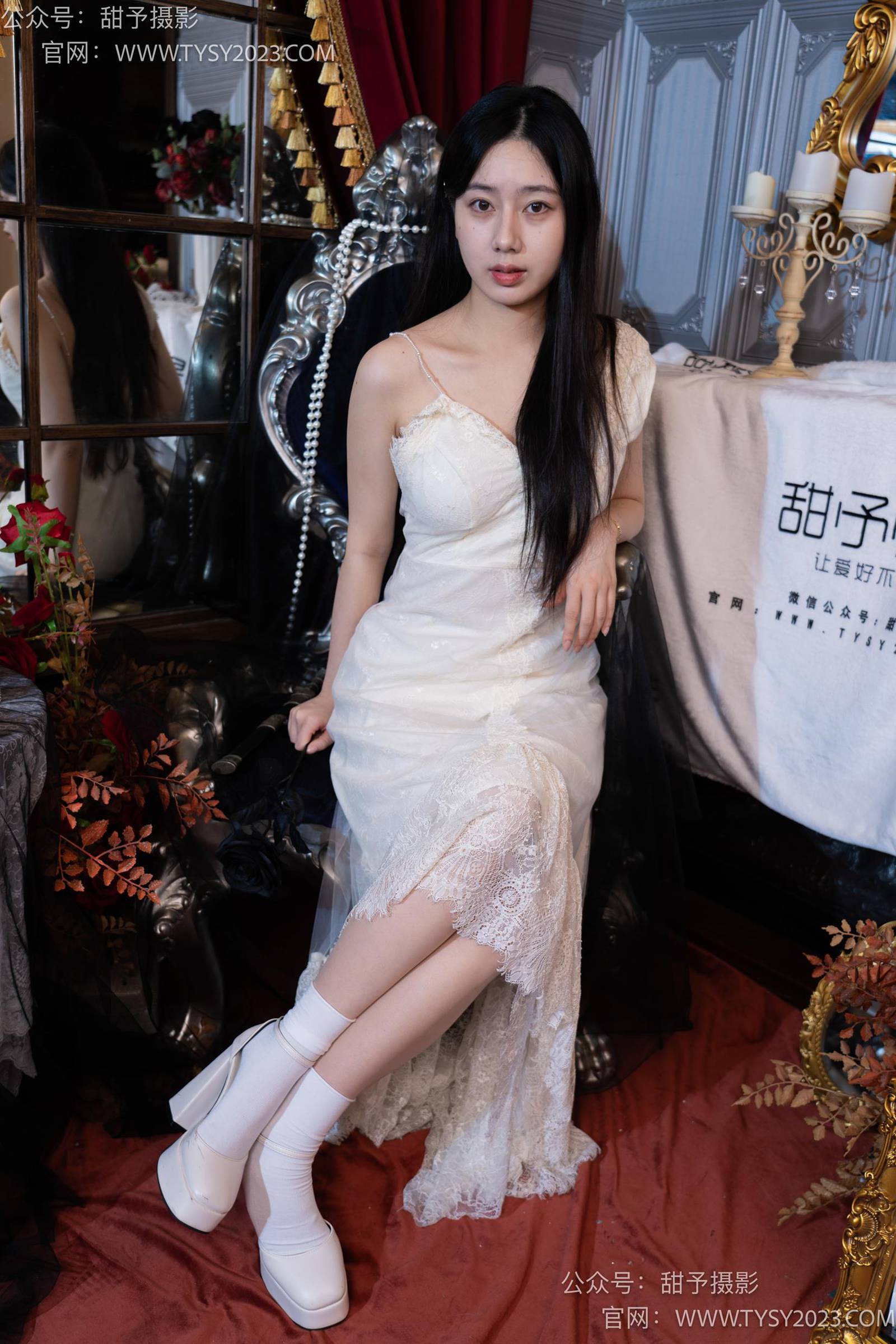 图片[34]-甜予摄影 NO.027 鱼鱼-高跟鞋、白棉袜、肉丝[103P] – 速更版-美库