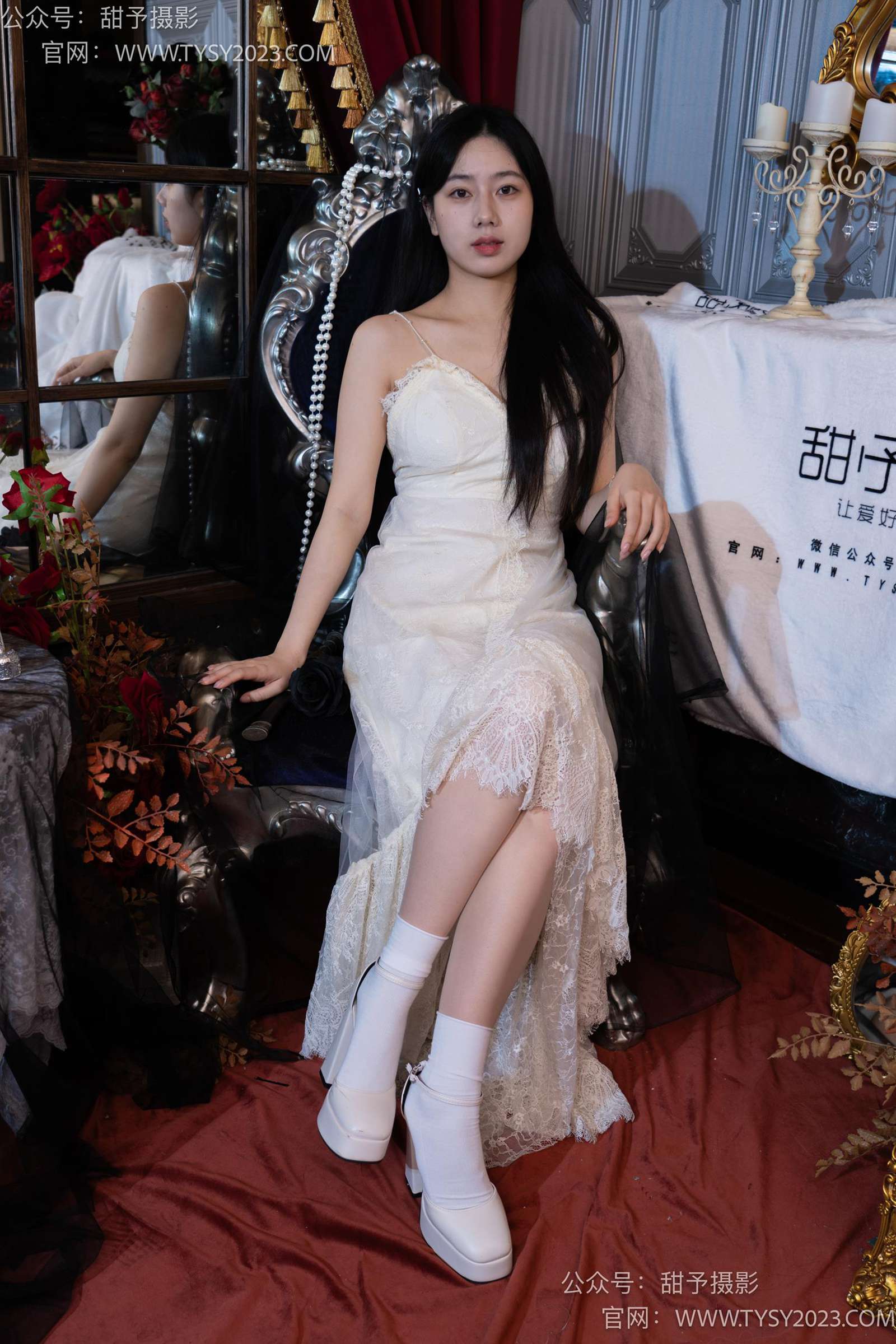 图片[39]-甜予摄影 NO.027 鱼鱼-高跟鞋、白棉袜、肉丝[103P] – 速更版-美库