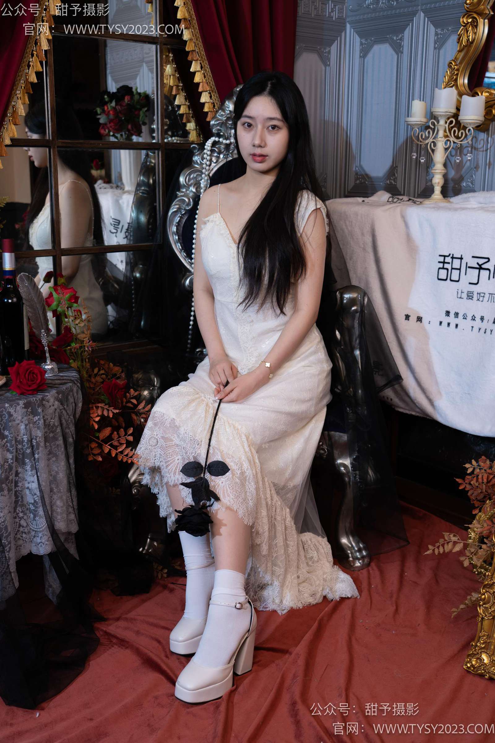 图片[46]-甜予摄影 NO.027 鱼鱼-高跟鞋、白棉袜、肉丝[103P] – 速更版-美库