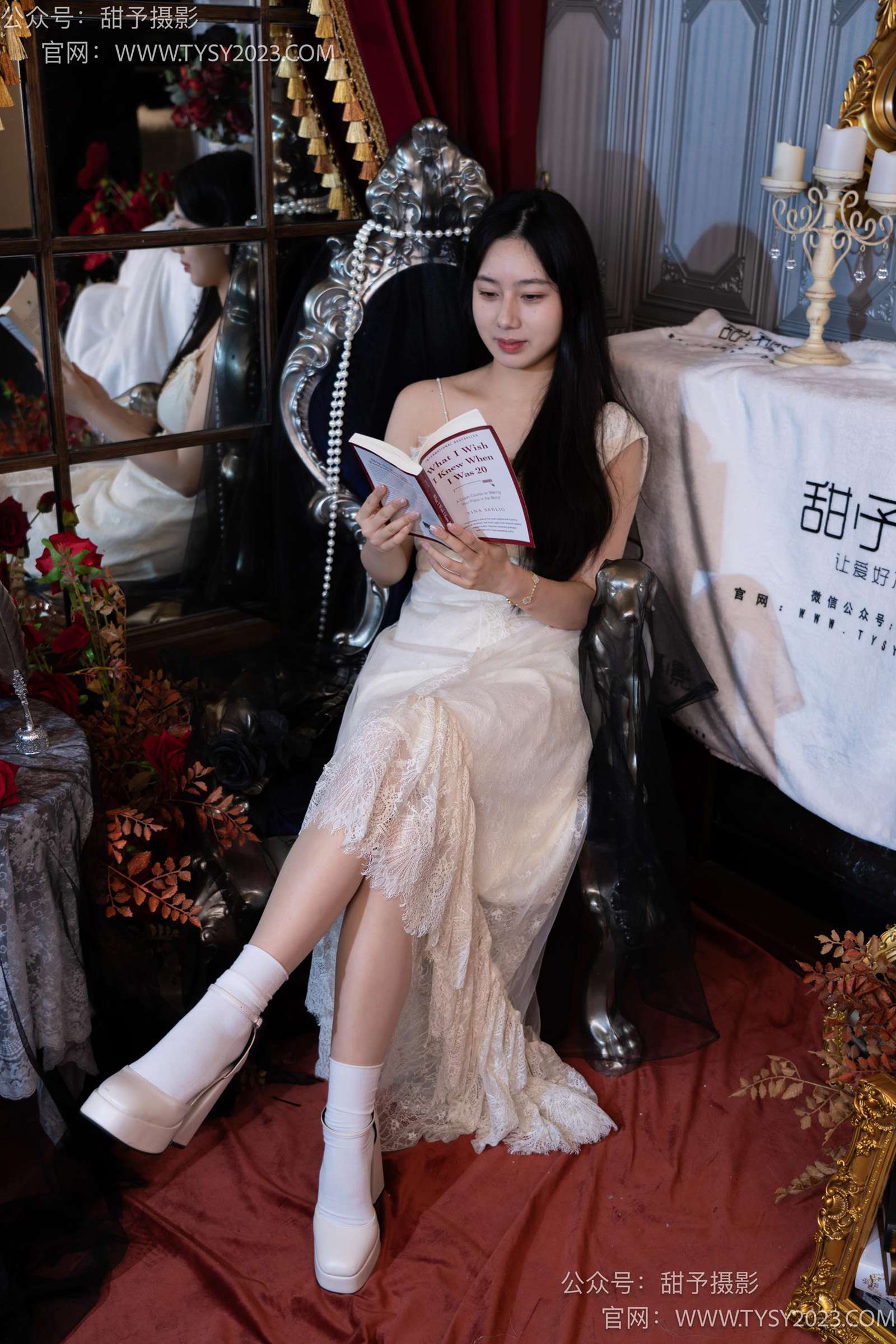 图片[47]-甜予摄影 NO.027 鱼鱼-高跟鞋、白棉袜、肉丝[103P] – 速更版-美库