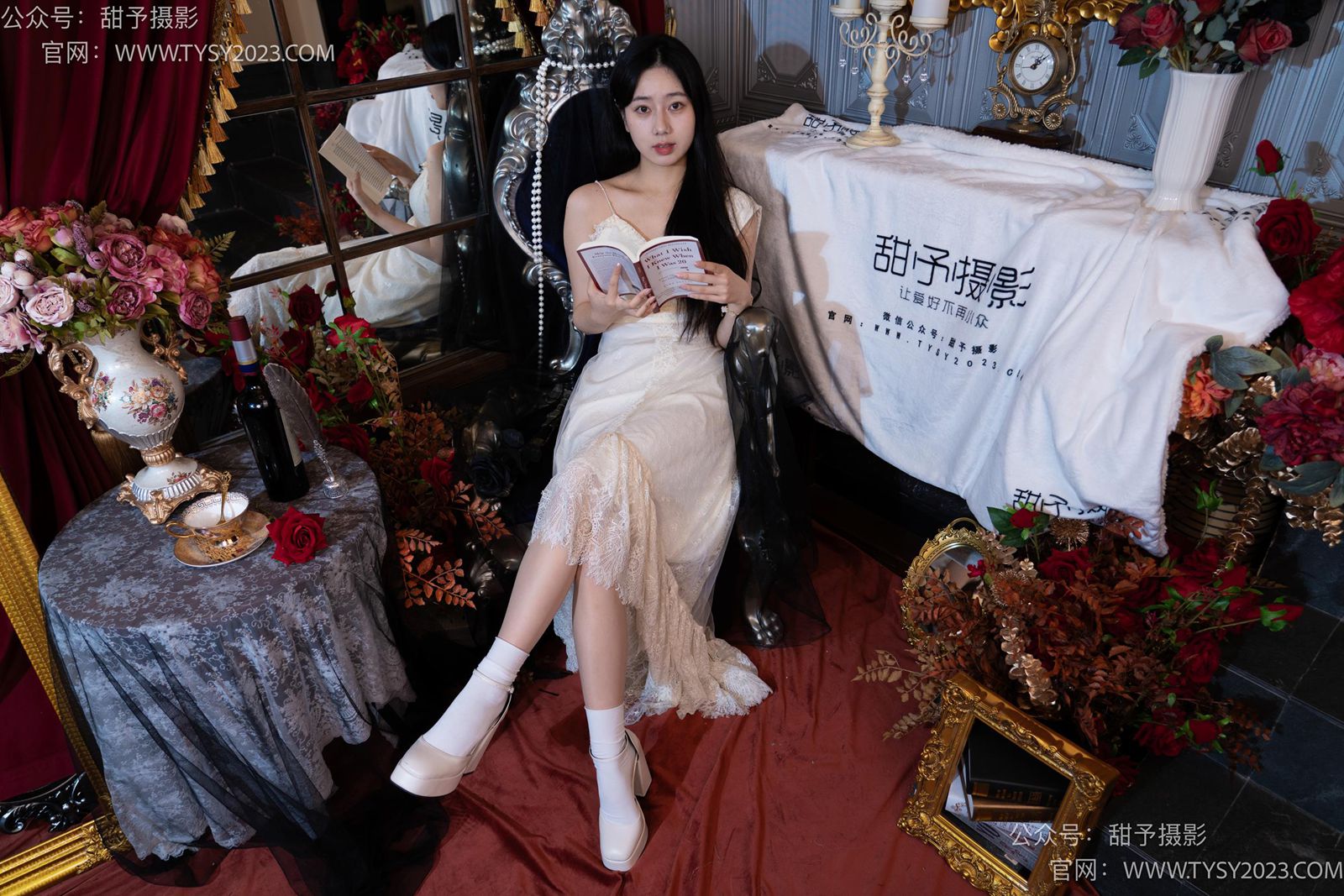 图片[50]-甜予摄影 NO.027 鱼鱼-高跟鞋、白棉袜、肉丝[103P] – 速更版-美库