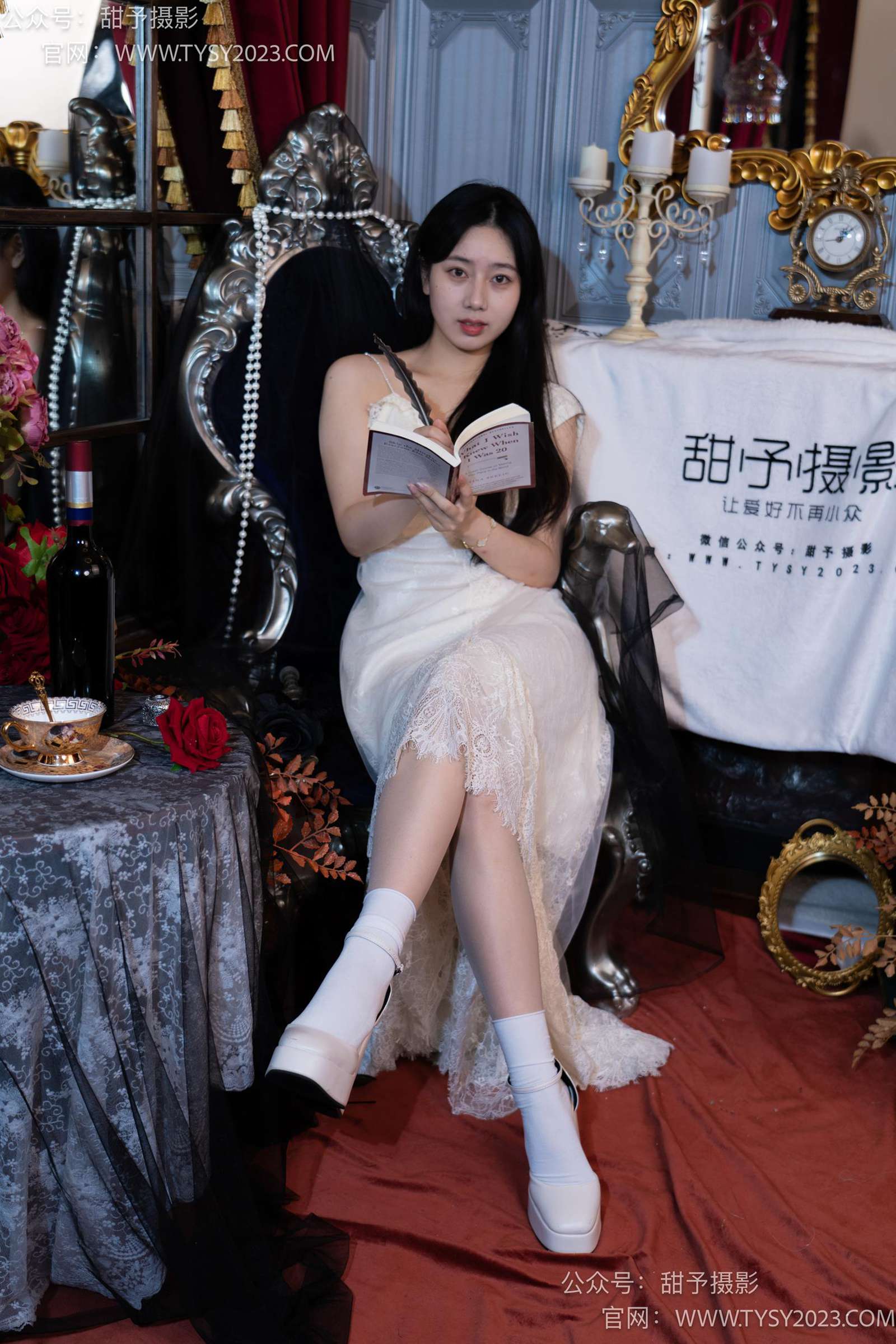 图片[53]-甜予摄影 NO.027 鱼鱼-高跟鞋、白棉袜、肉丝[103P] – 速更版-美库