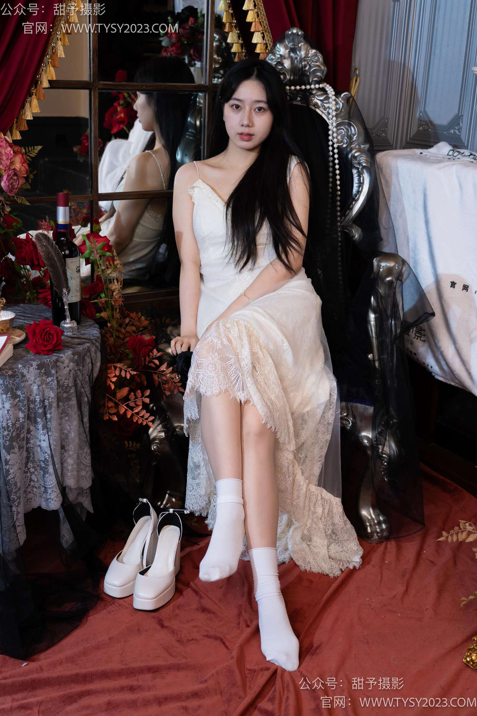 图片[66]-甜予摄影 NO.027 鱼鱼-高跟鞋、白棉袜、肉丝[103P] – 速更版-美库