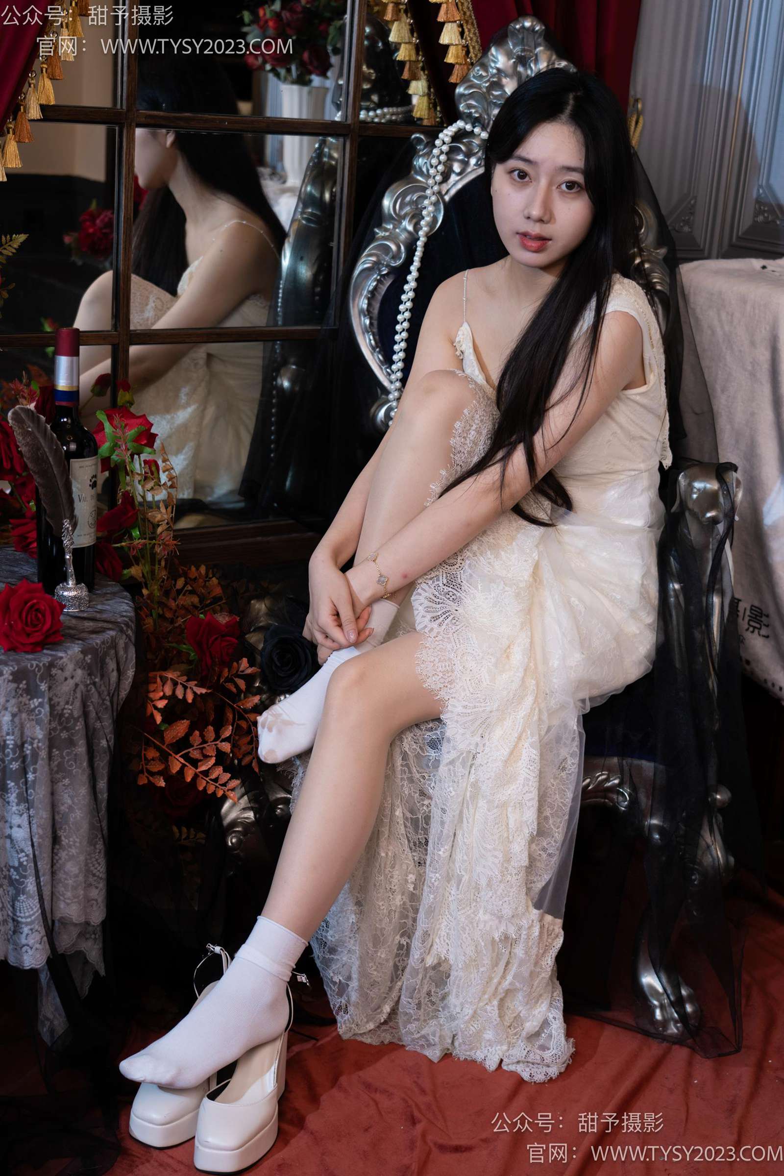 图片[68]-甜予摄影 NO.027 鱼鱼-高跟鞋、白棉袜、肉丝[103P] – 速更版-美库