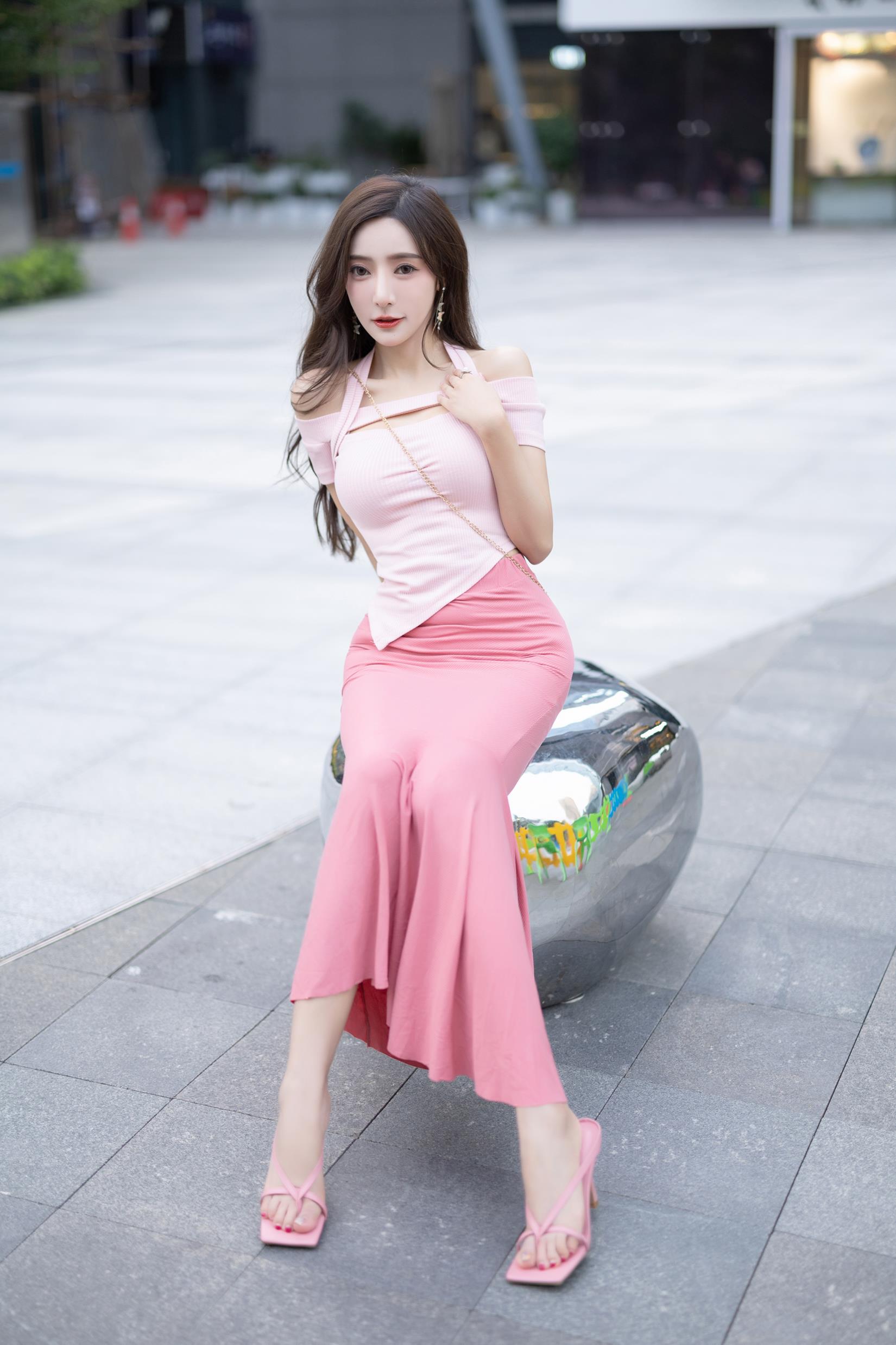 图片[22]-王馨瑶Yanni – 粉色上衣加半身裙配小奶牛[28P] – 速更版-美库