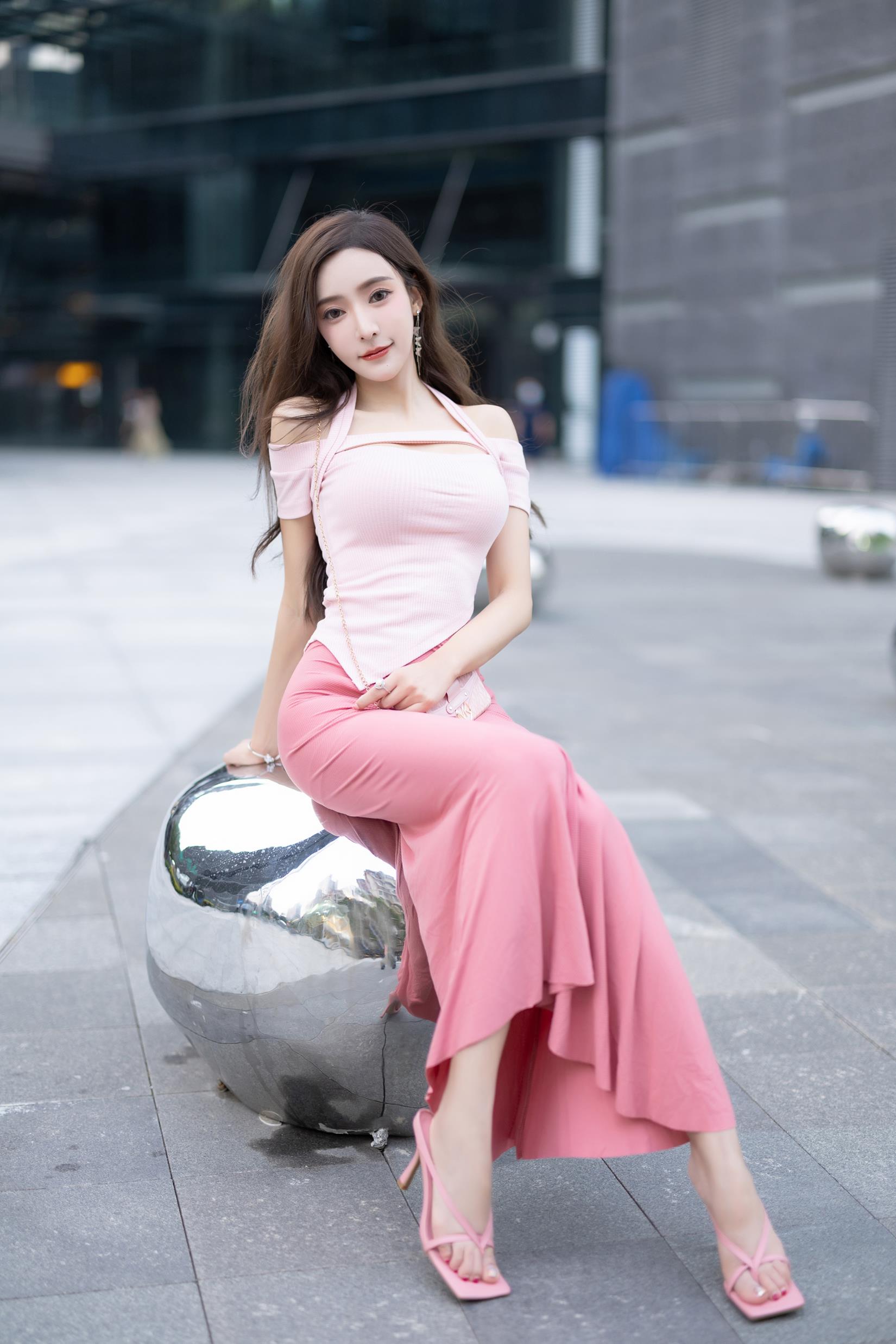 图片[23]-王馨瑶Yanni – 粉色上衣加半身裙配小奶牛[28P] – 速更版-美库