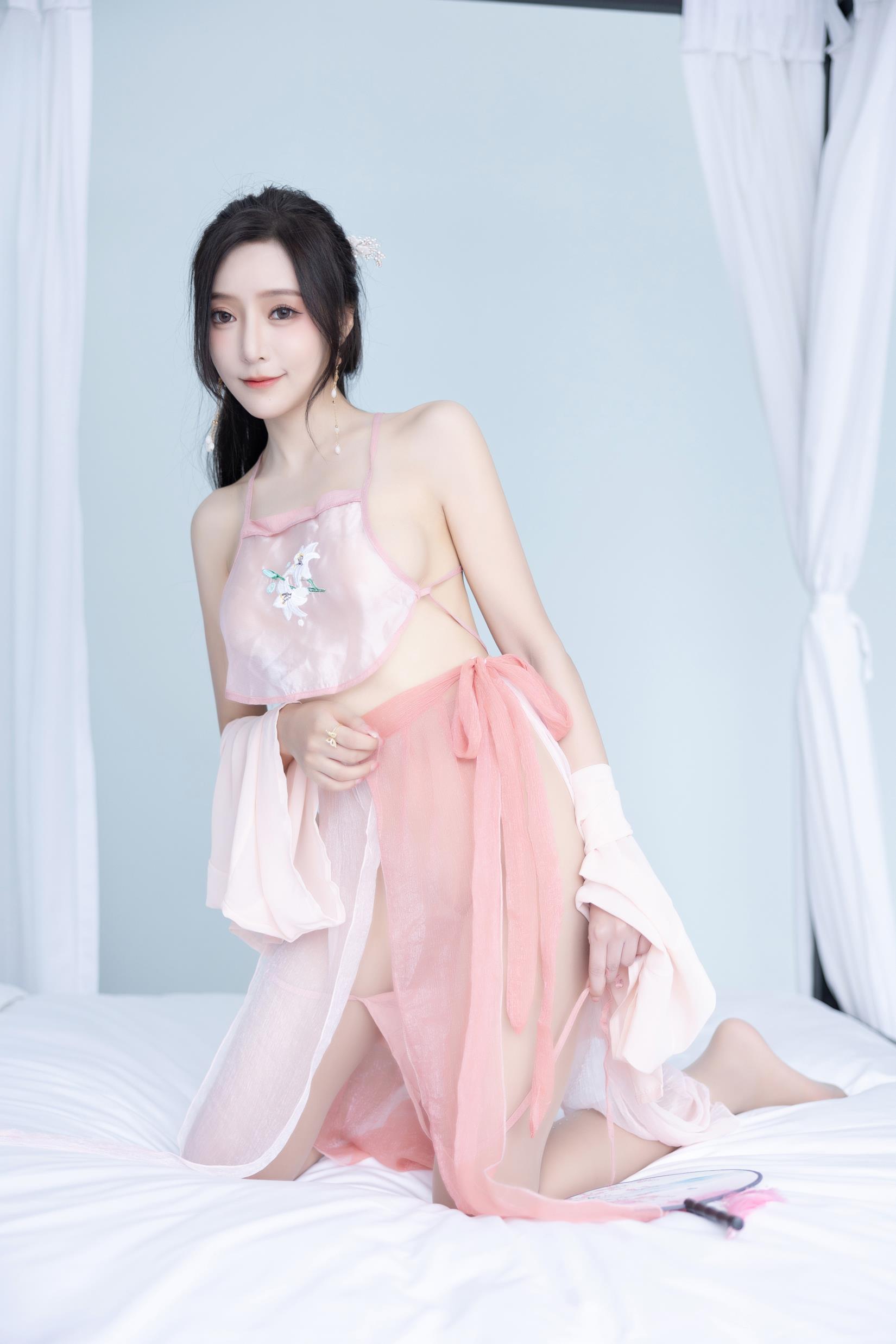 图片[10]-王馨瑶Yanni – 粉色古装情趣[30P] – 速更版-美库