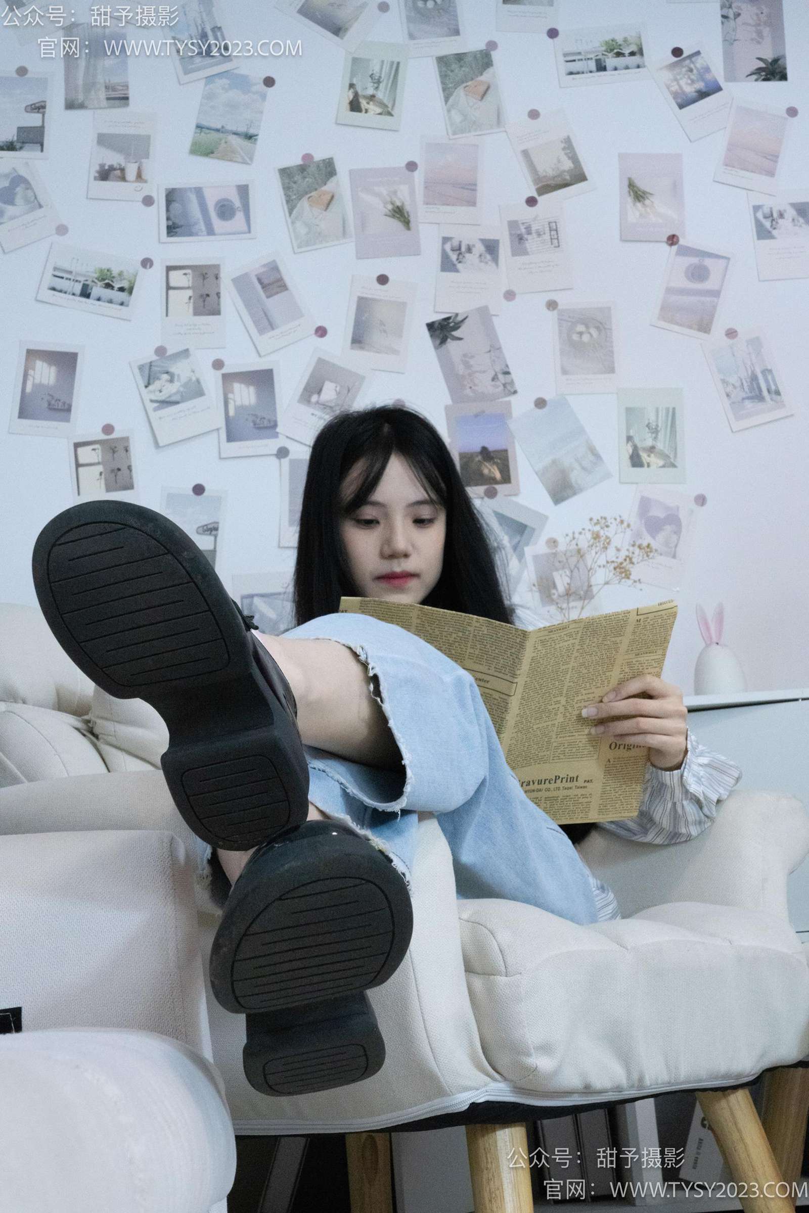 图片[16]-甜予摄影 NO.028 胡桃-皮鞋、白棉袜、裸足[124P] – 速更版-美库