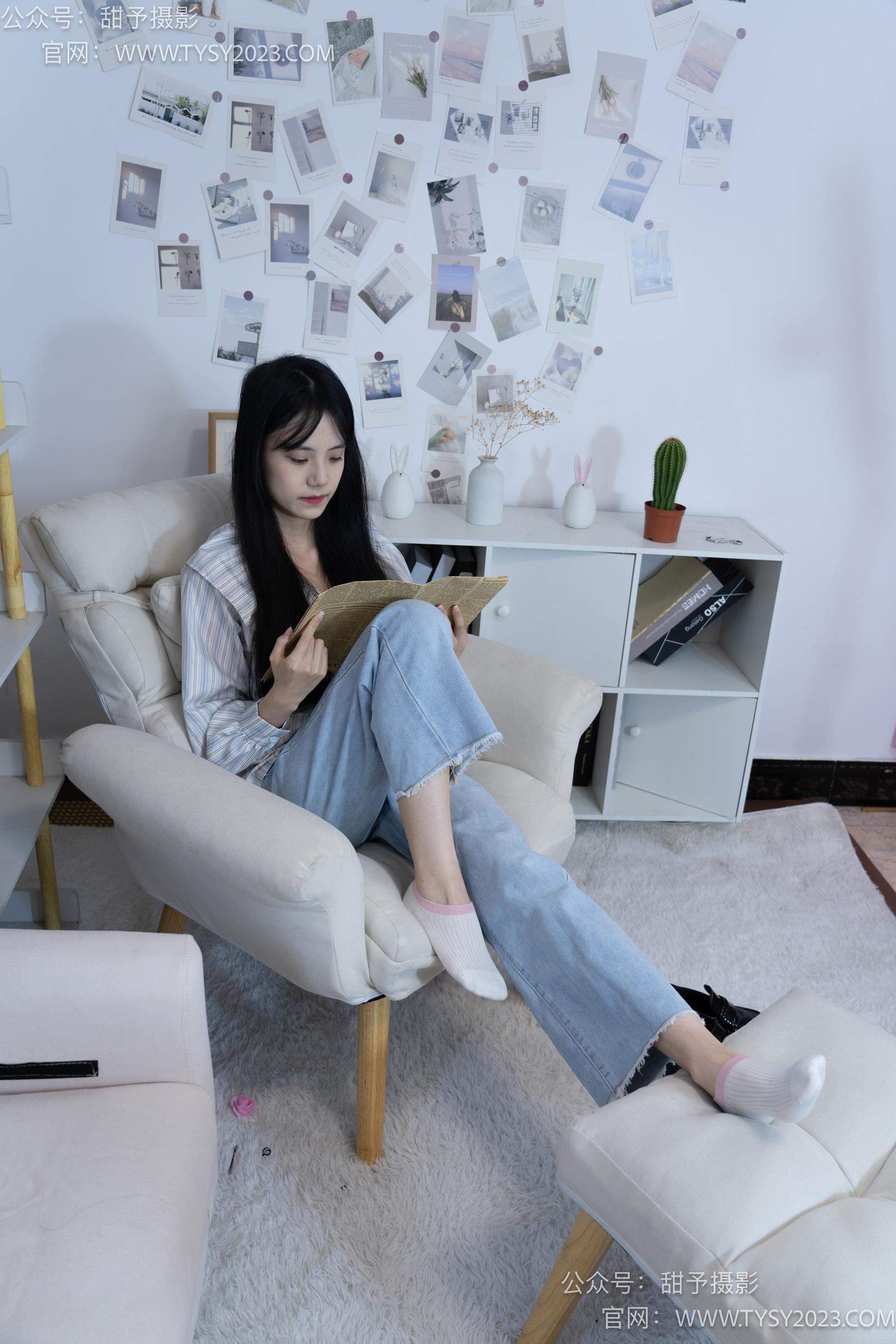 图片[36]-甜予摄影 NO.028 胡桃-皮鞋、白棉袜、裸足[124P] – 速更版-美库